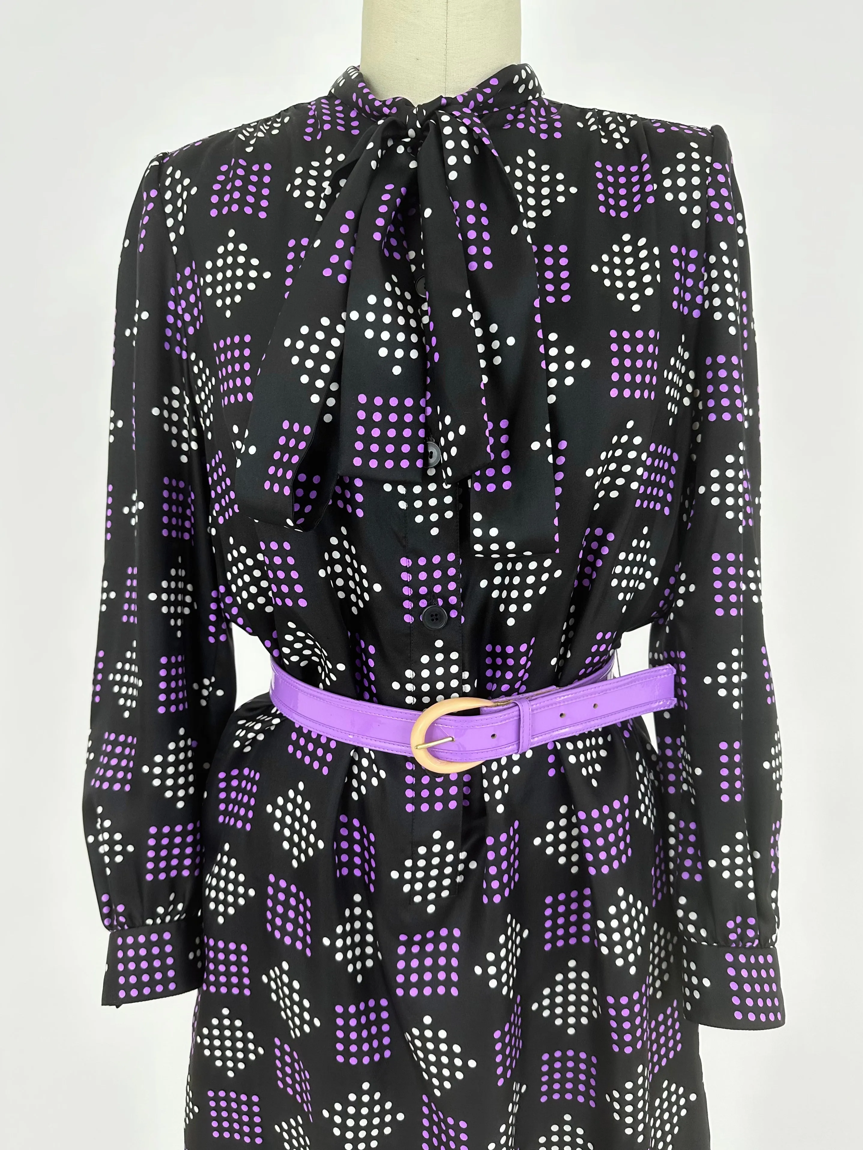 Givenchy Nouvelle Boutique Silk Belted Dress