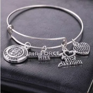 Gorgeous Air Force Wife Charms Bracelet
