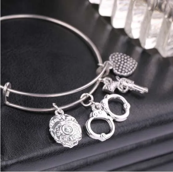Gorgeous Police Charms Bracelet
