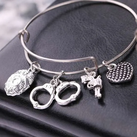 Gorgeous Police Charms Bracelet