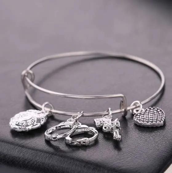 Gorgeous Police Charms Bracelet