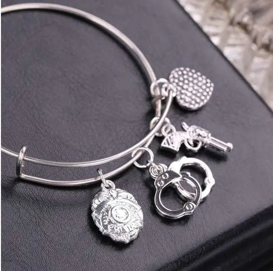 Gorgeous Police Charms Bracelet