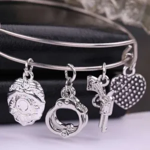 Gorgeous Police Charms Bracelet
