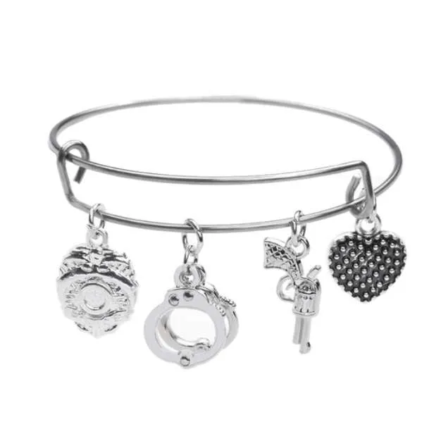 Gorgeous Police Charms Bracelet