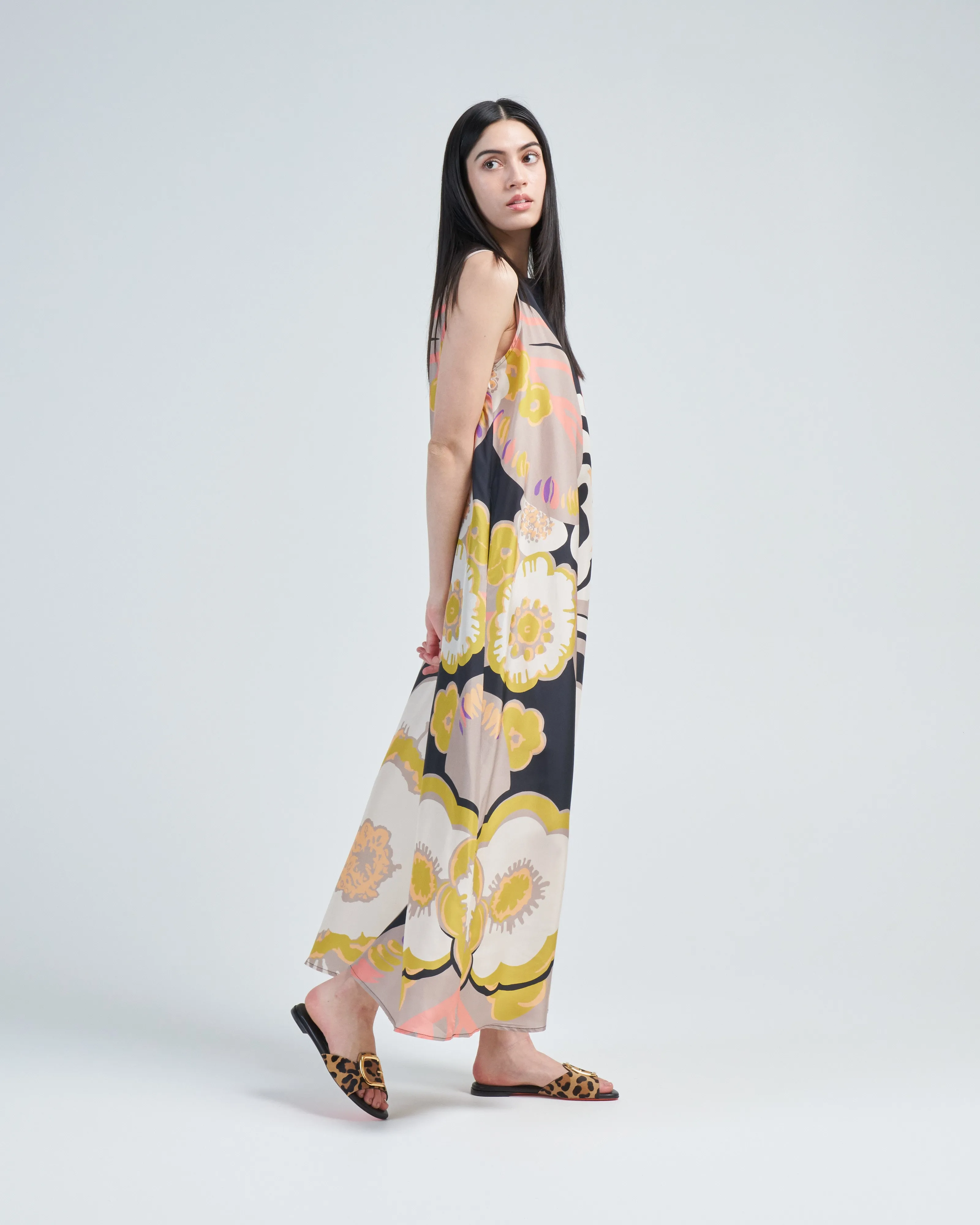 habotai silk sleeveless dress