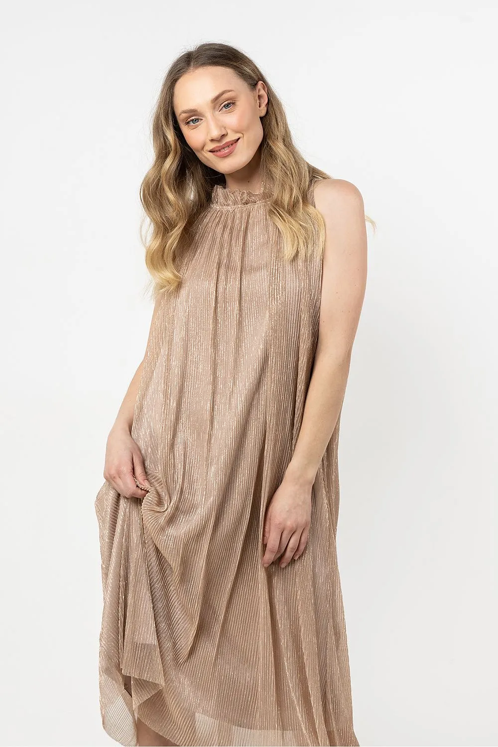 Halter Neck Trapeze Dress