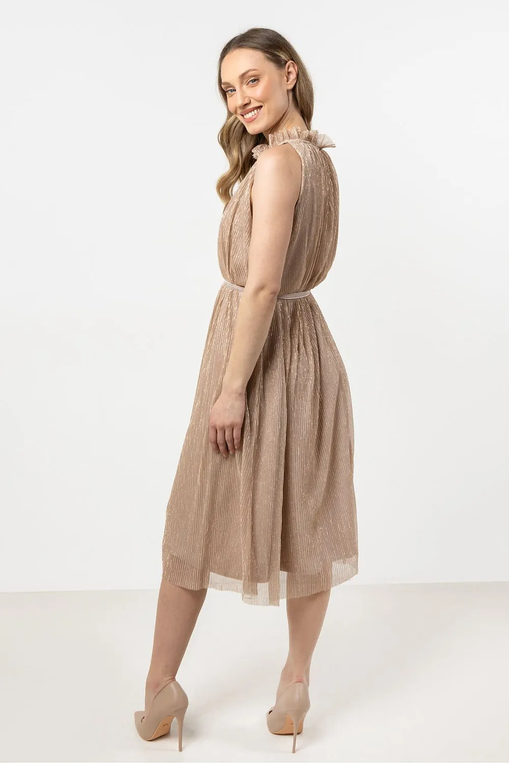 Halter Neck Trapeze Dress