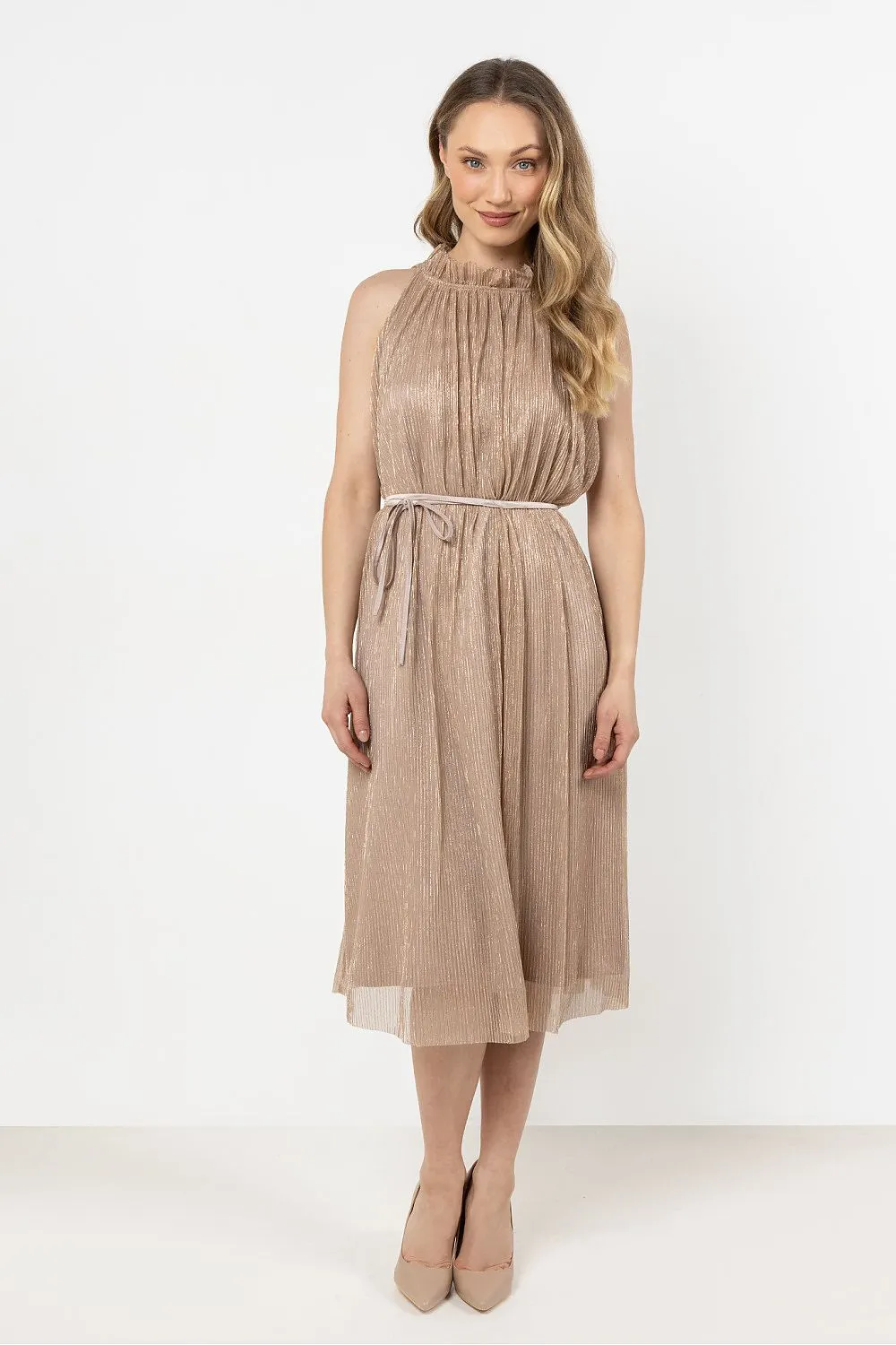 Halter Neck Trapeze Dress
