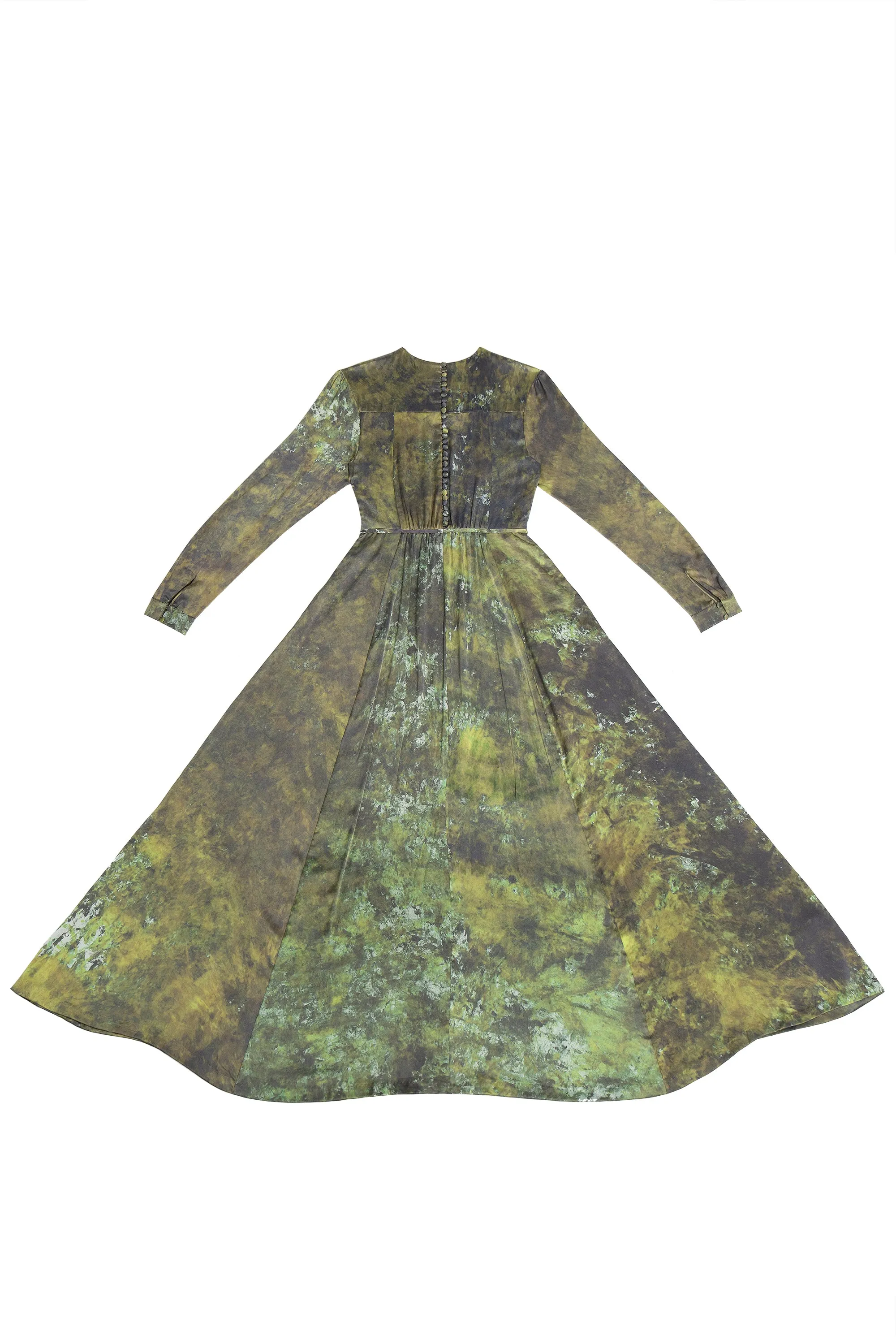 HAND-DYED SILK PRAIRIE DRESS