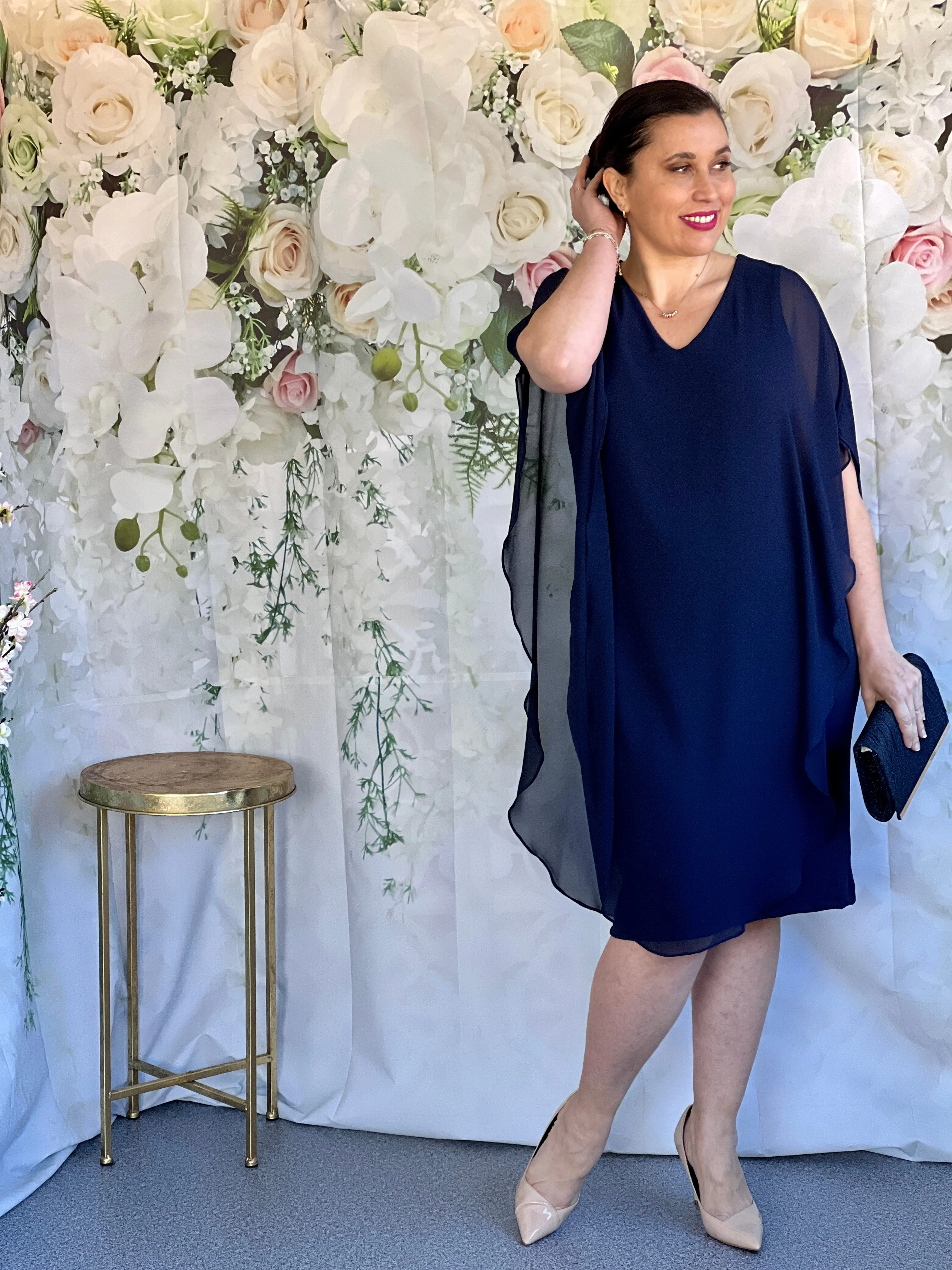 Helena Navy Evening Dress