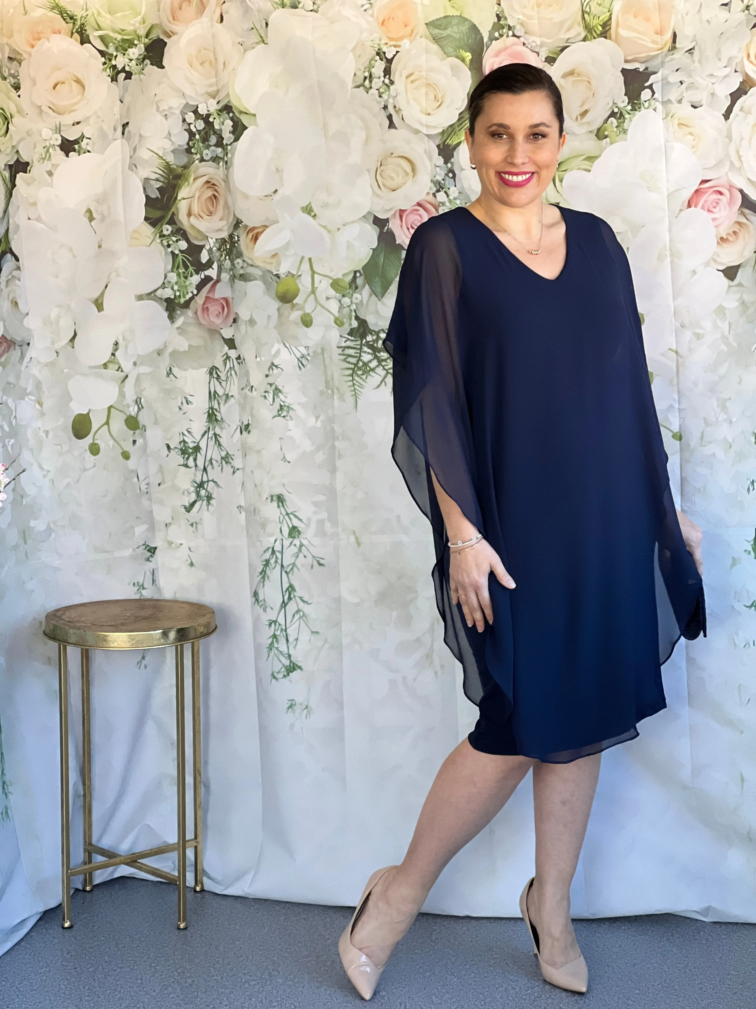 Helena Navy Evening Dress