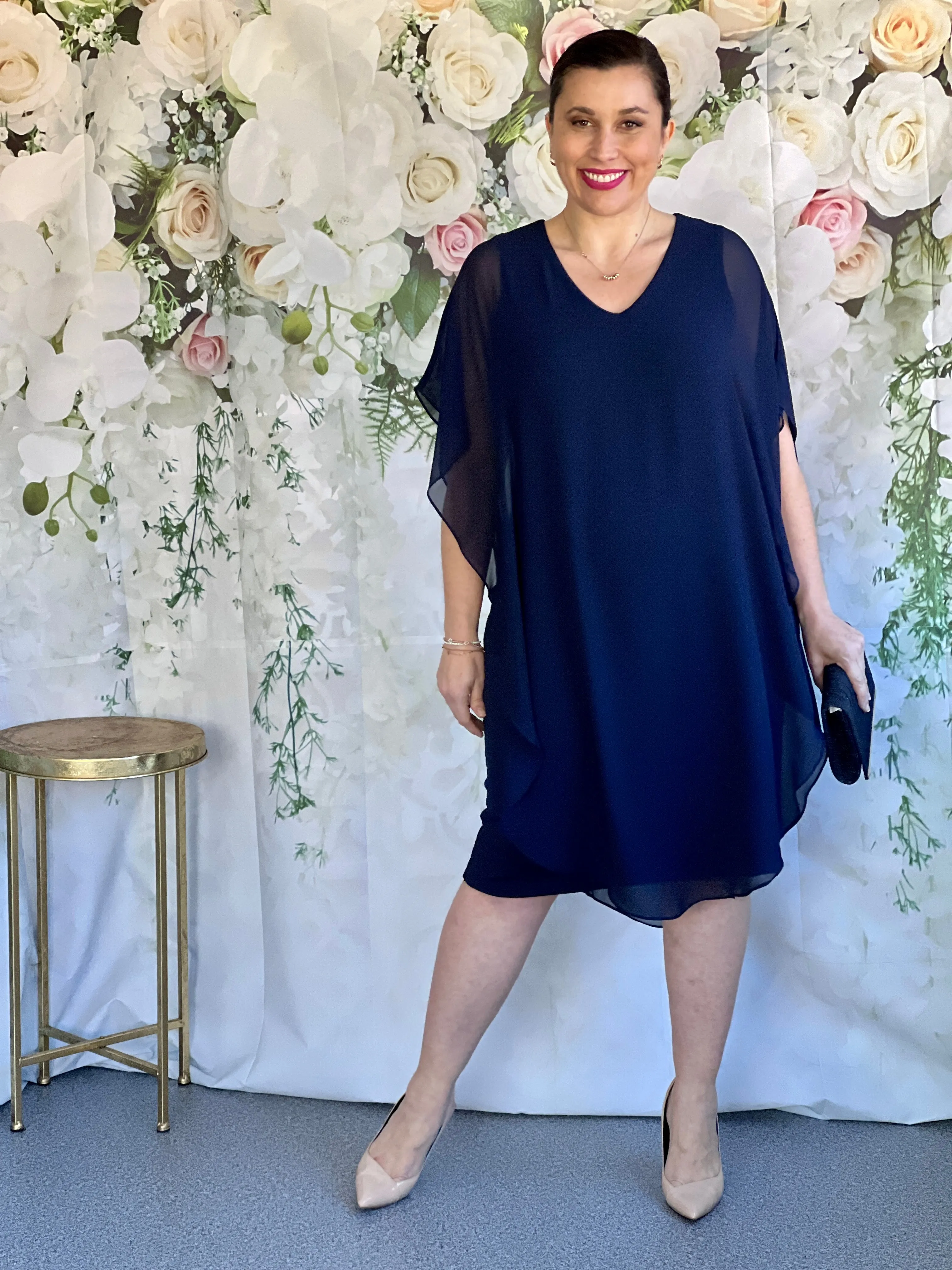 Helena Navy Evening Dress
