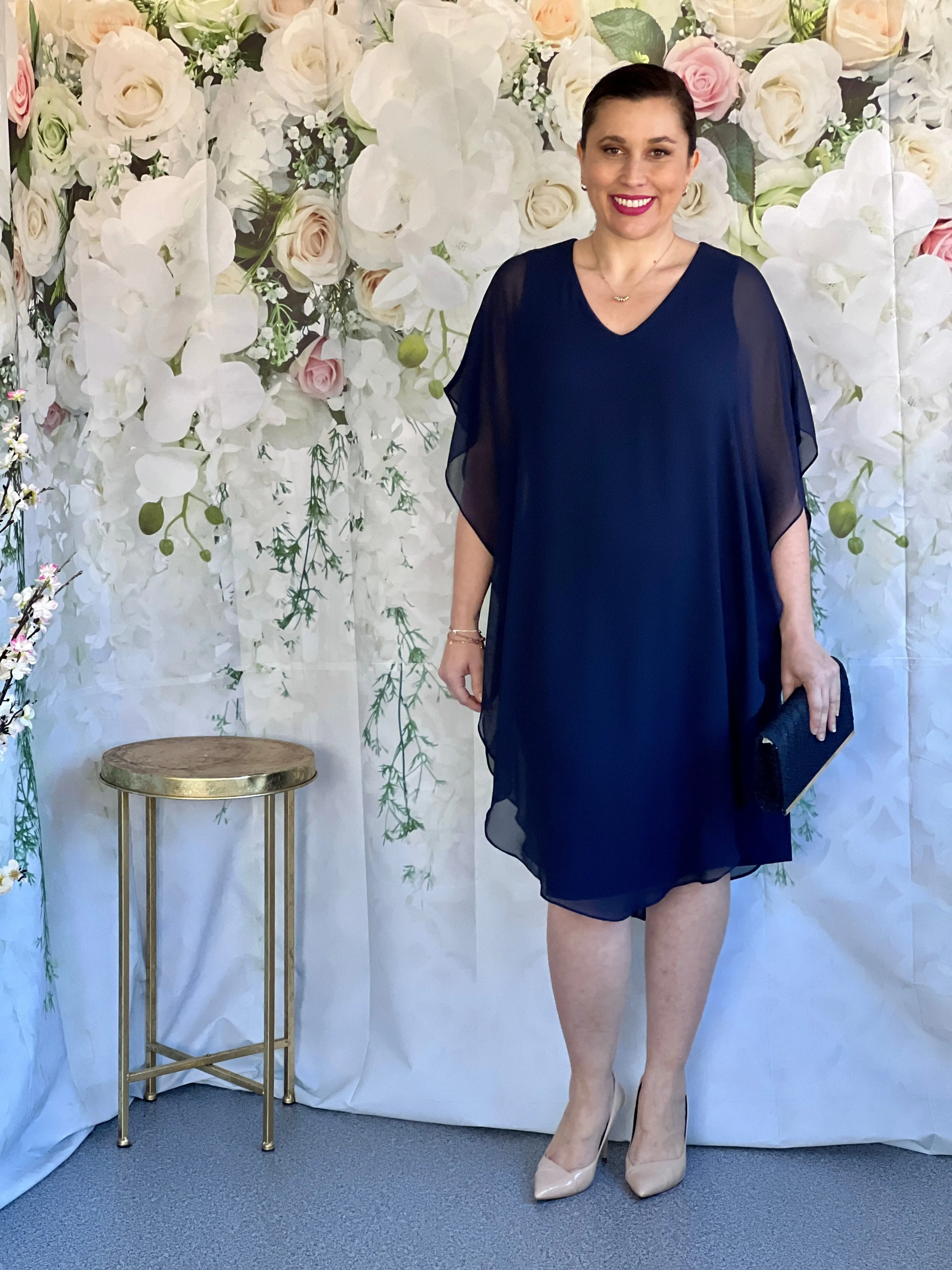 Helena Navy Evening Dress