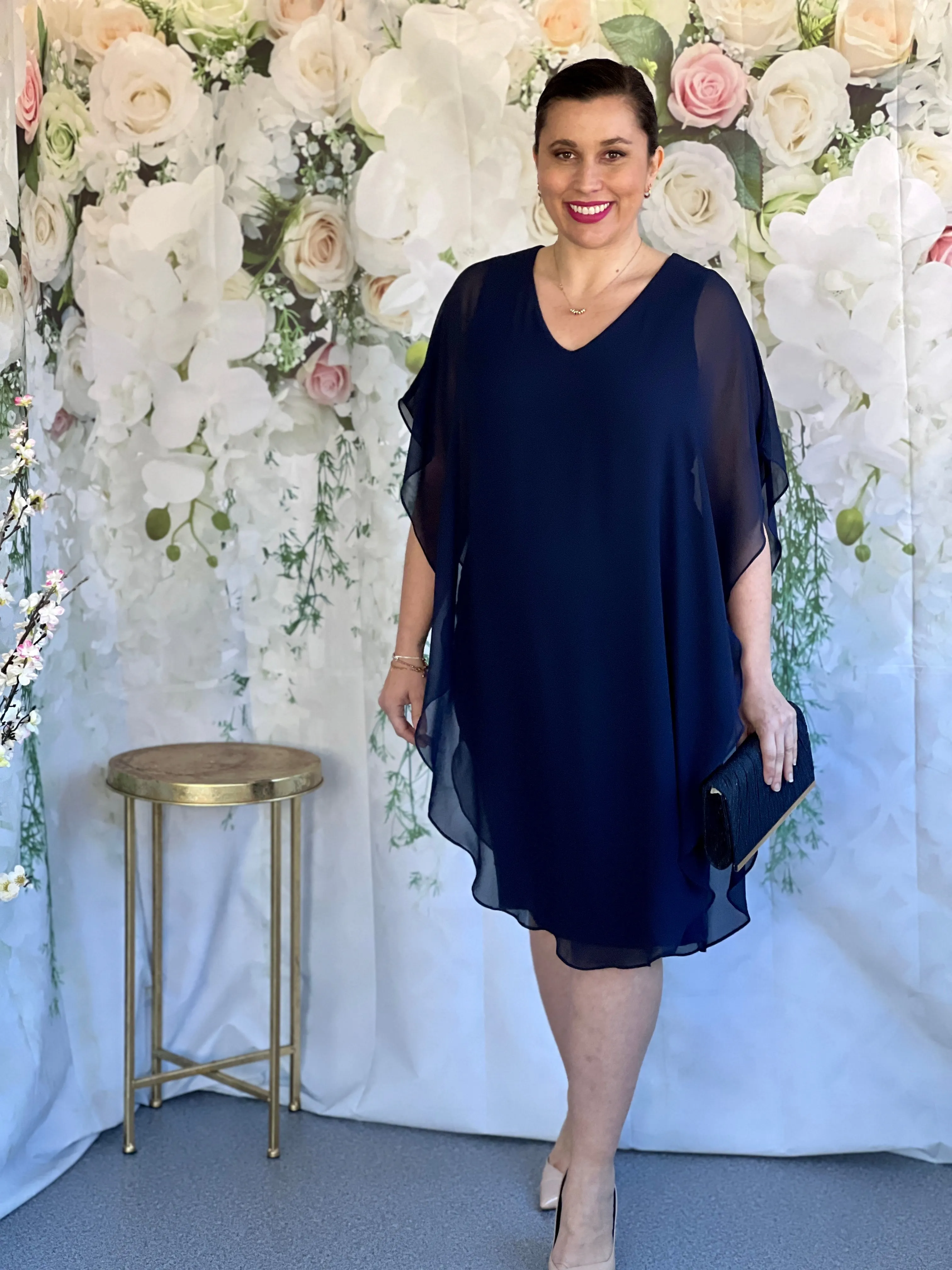 Helena Navy Evening Dress