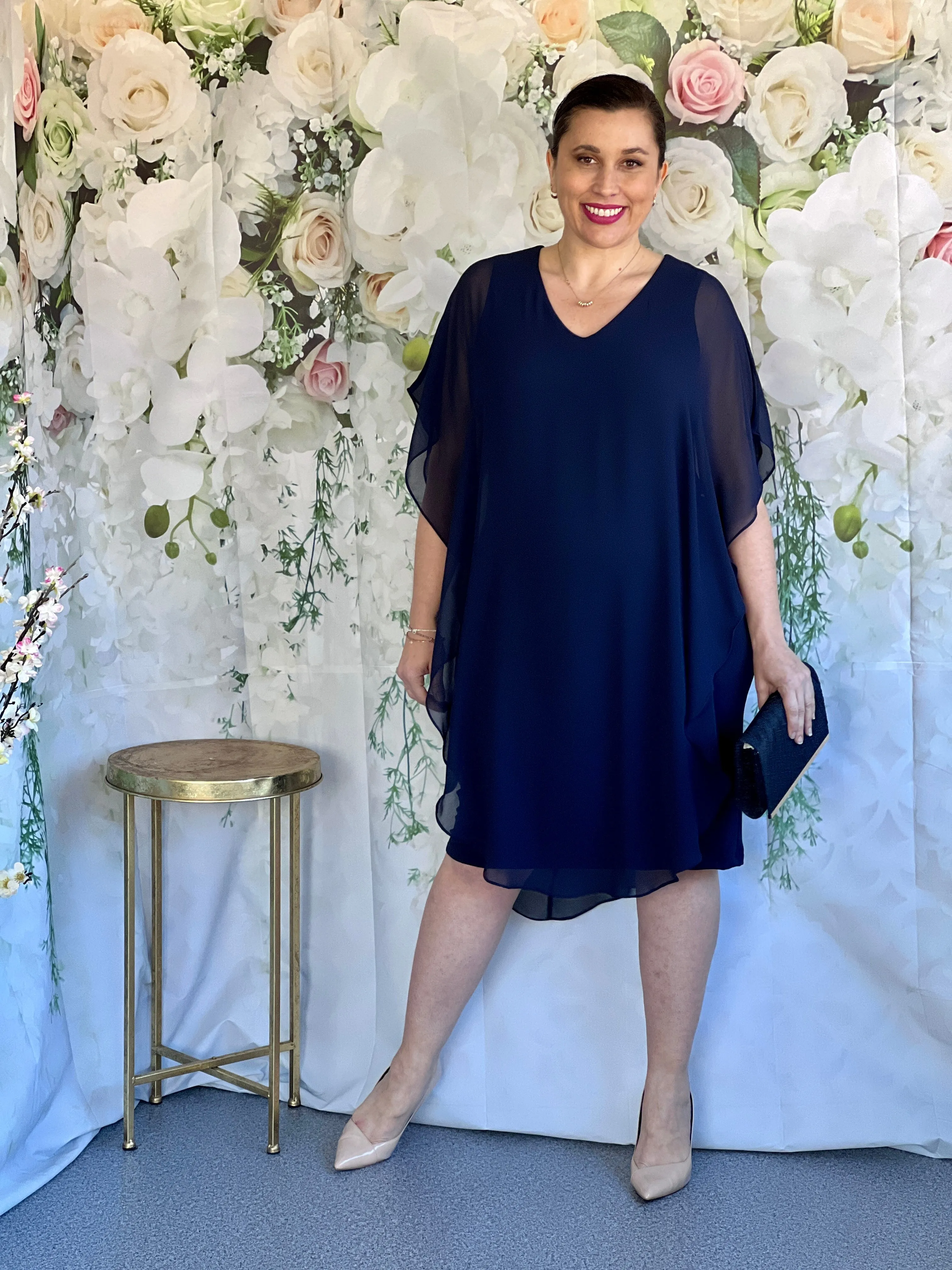 Helena Navy Evening Dress