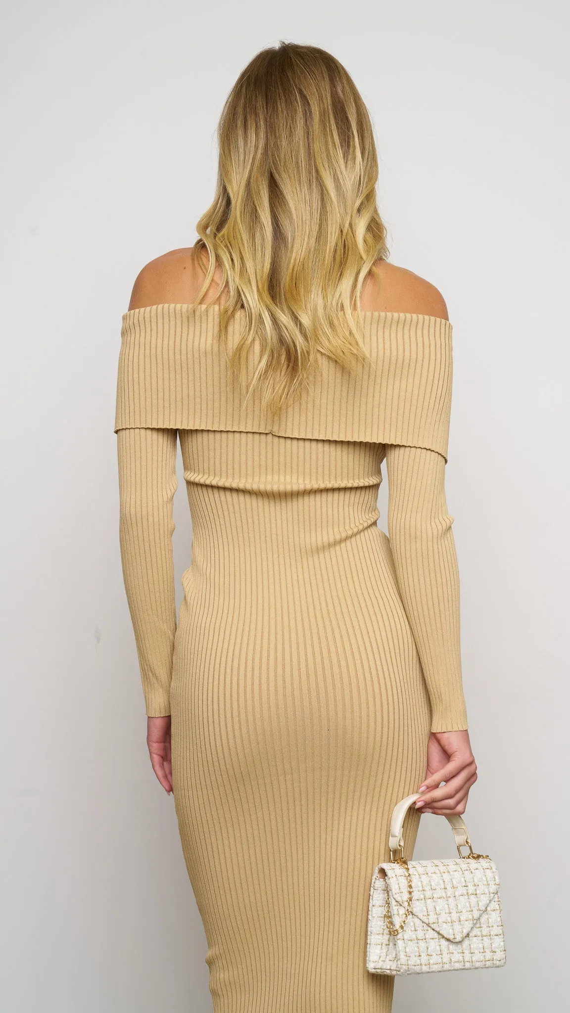 Janene Midi Dress in Khaki