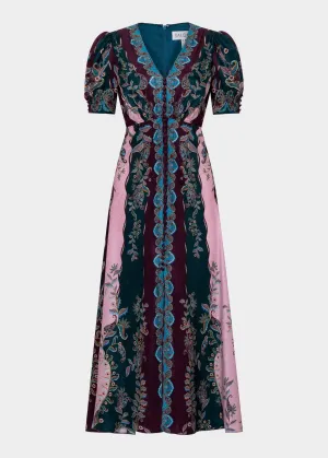 Lea Long Dress (Boteh Stripe)