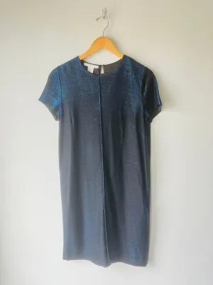Les Copains Blue Sparkle Mini Dress