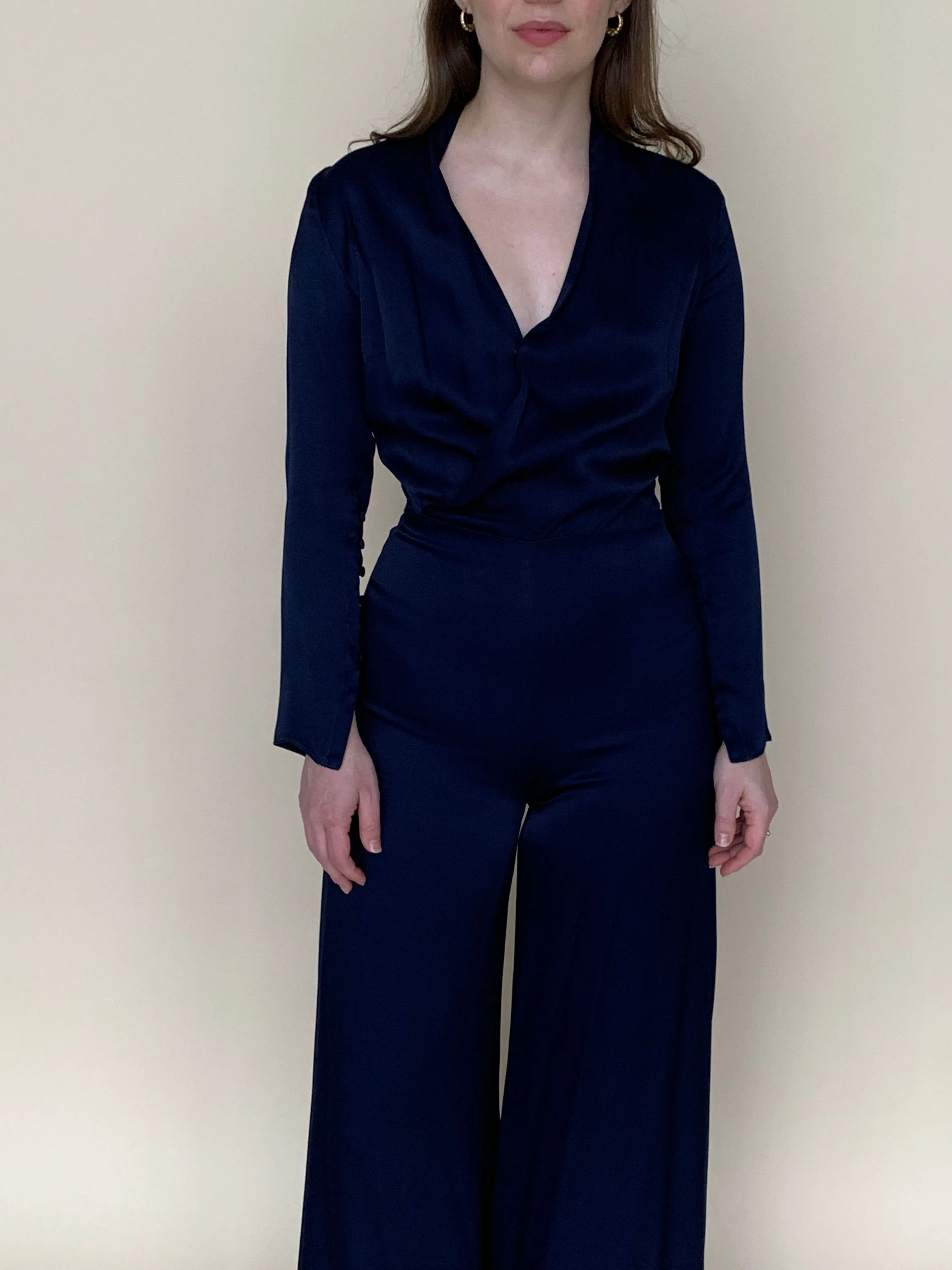 Les Heroines satin jumpsuit