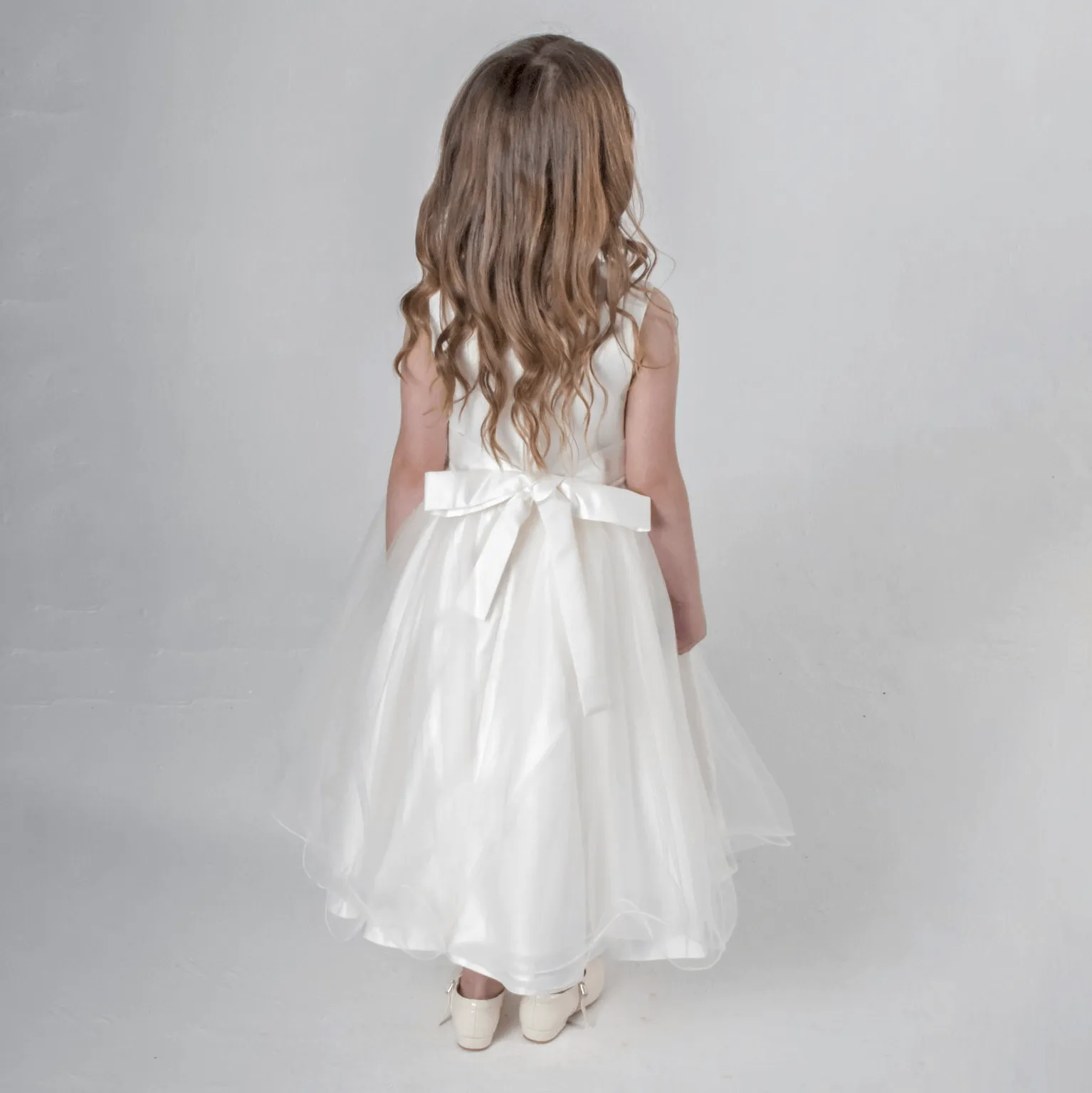 Lilly Rosettes Dress - Ivory or White - SALE