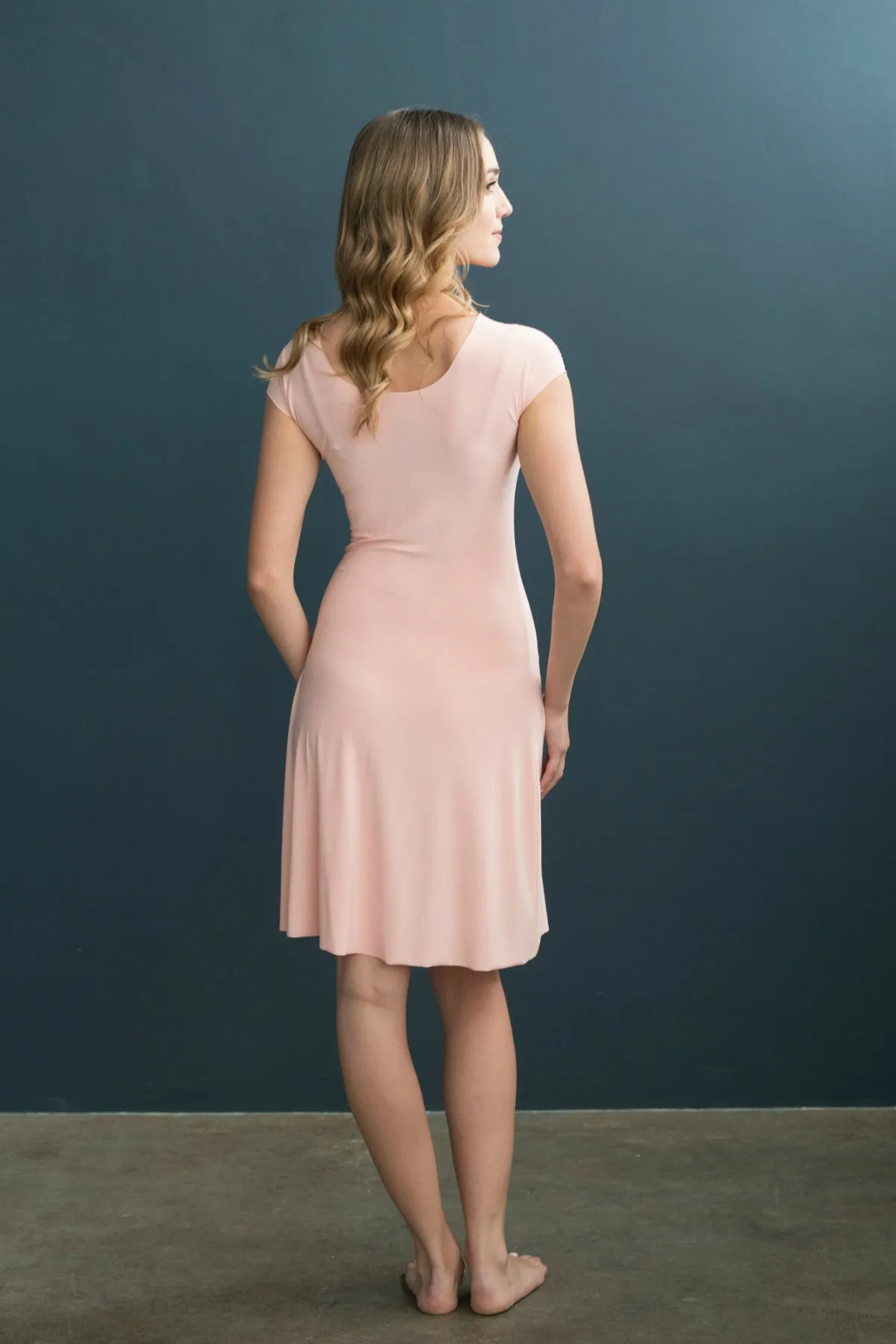 Lizzy Slip Cap Sleeve V-Neck Dress Slip - MATERNITY