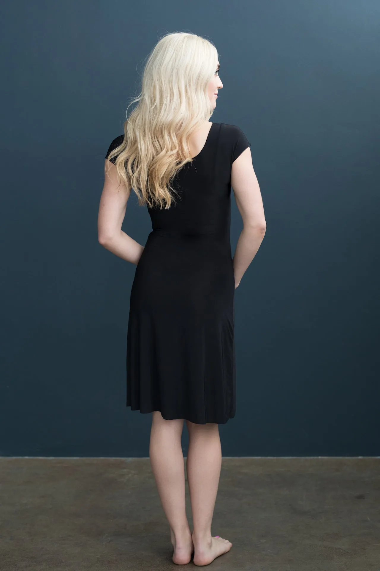 Lizzy Slip Cap Sleeve V-Neck Dress Slip - MATERNITY