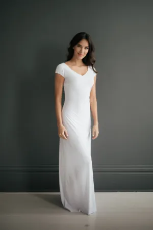 Lizzy Slip Cap Sleeve V-Neck Maxi Slip - MATERNITY