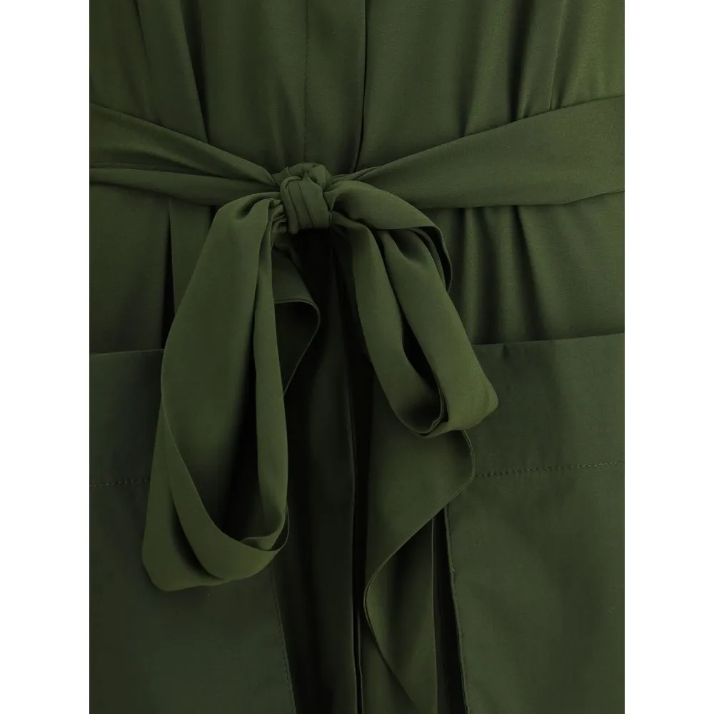 Long silk chemisier Dress