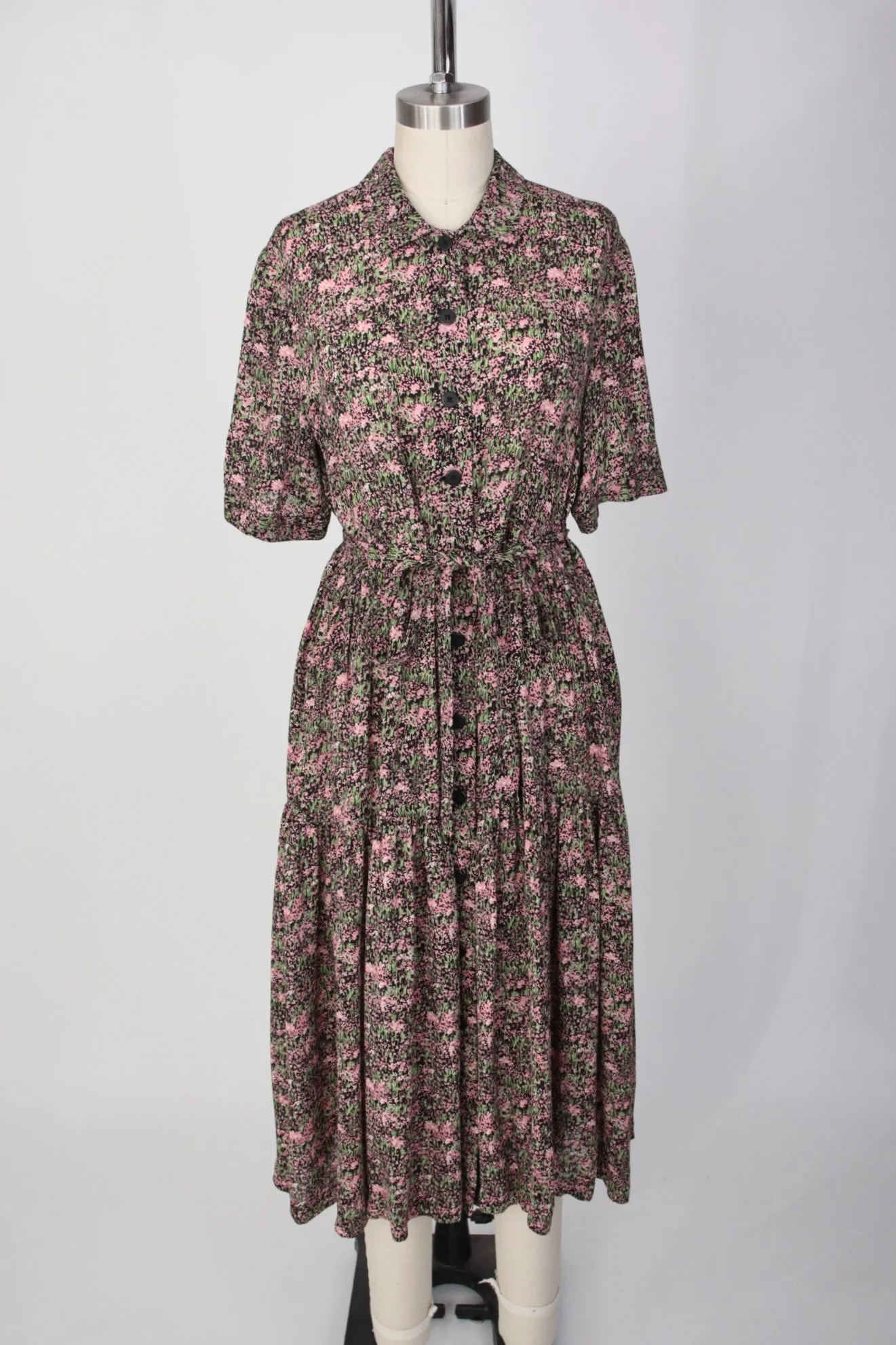 No. 6 Silk Impressionist Art Dress