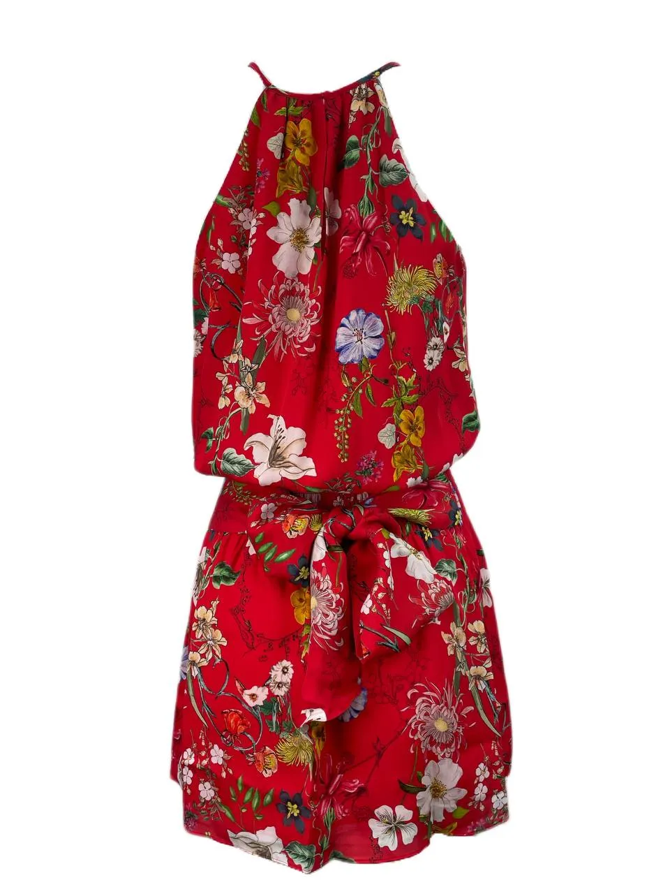 PARKER Women's Red Sangria Silk Mini Dress Size S NWT