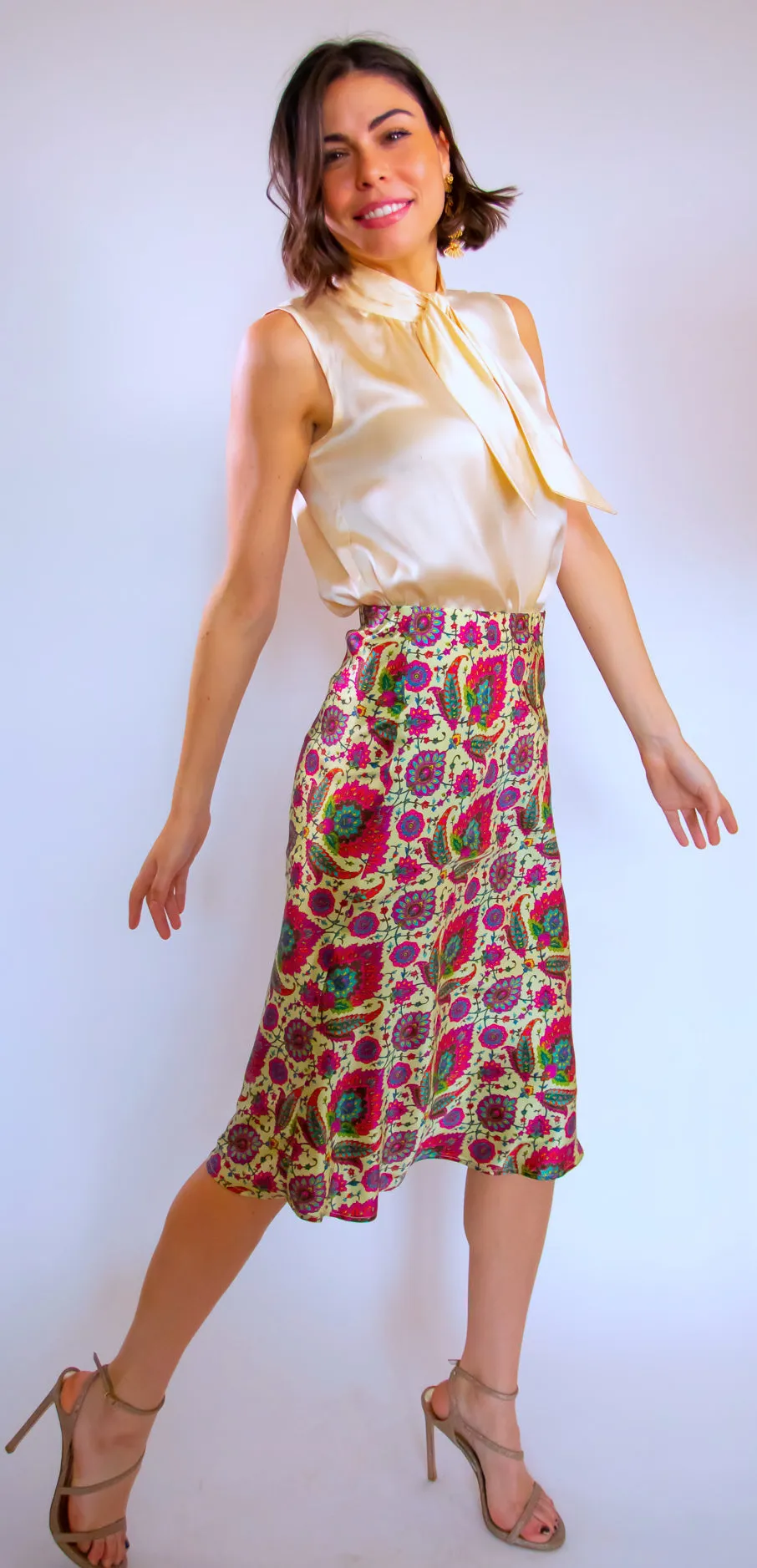 Pink Indigo Skirt