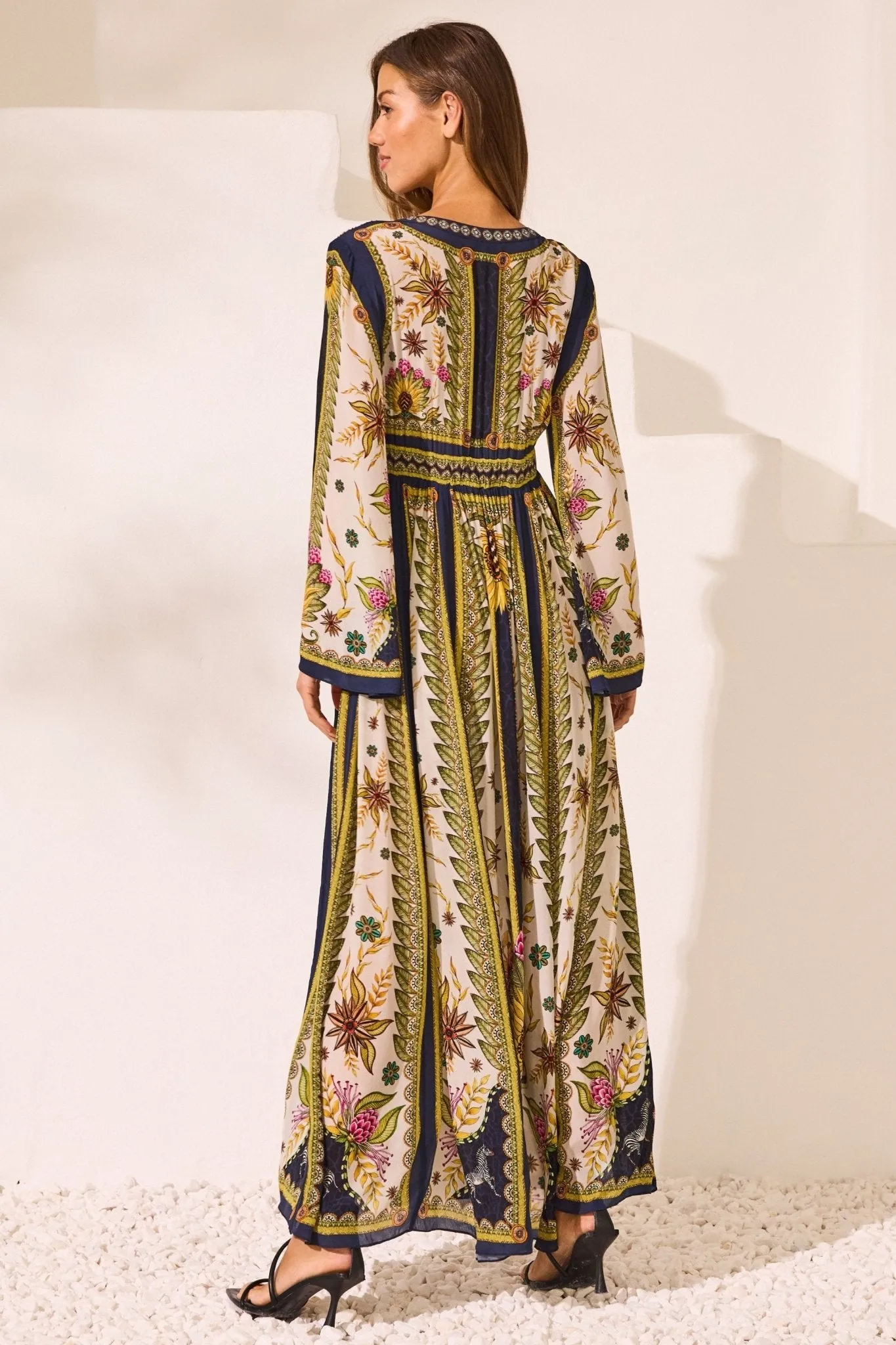 Princess Of Savannah Maxi w Flare Sleeves