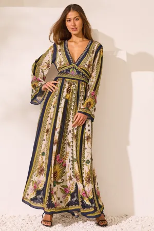 Princess Of Savannah Maxi w Flare Sleeves