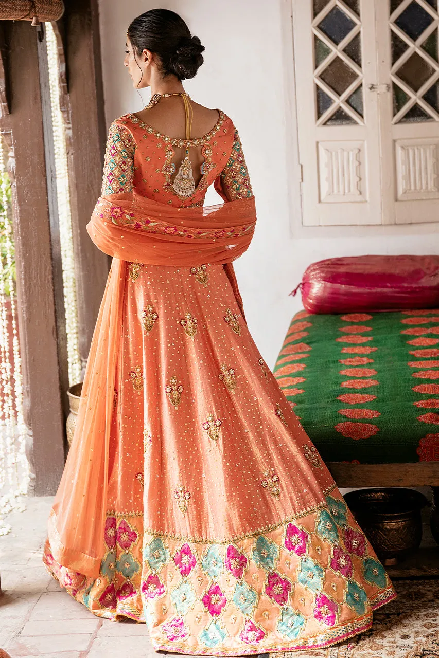 Raw Silk Lehenga Skirt Choli Pakistani Wedding Wear
