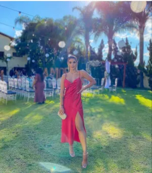 Red Prom Dresses Midi Evening Dresses      fg2165