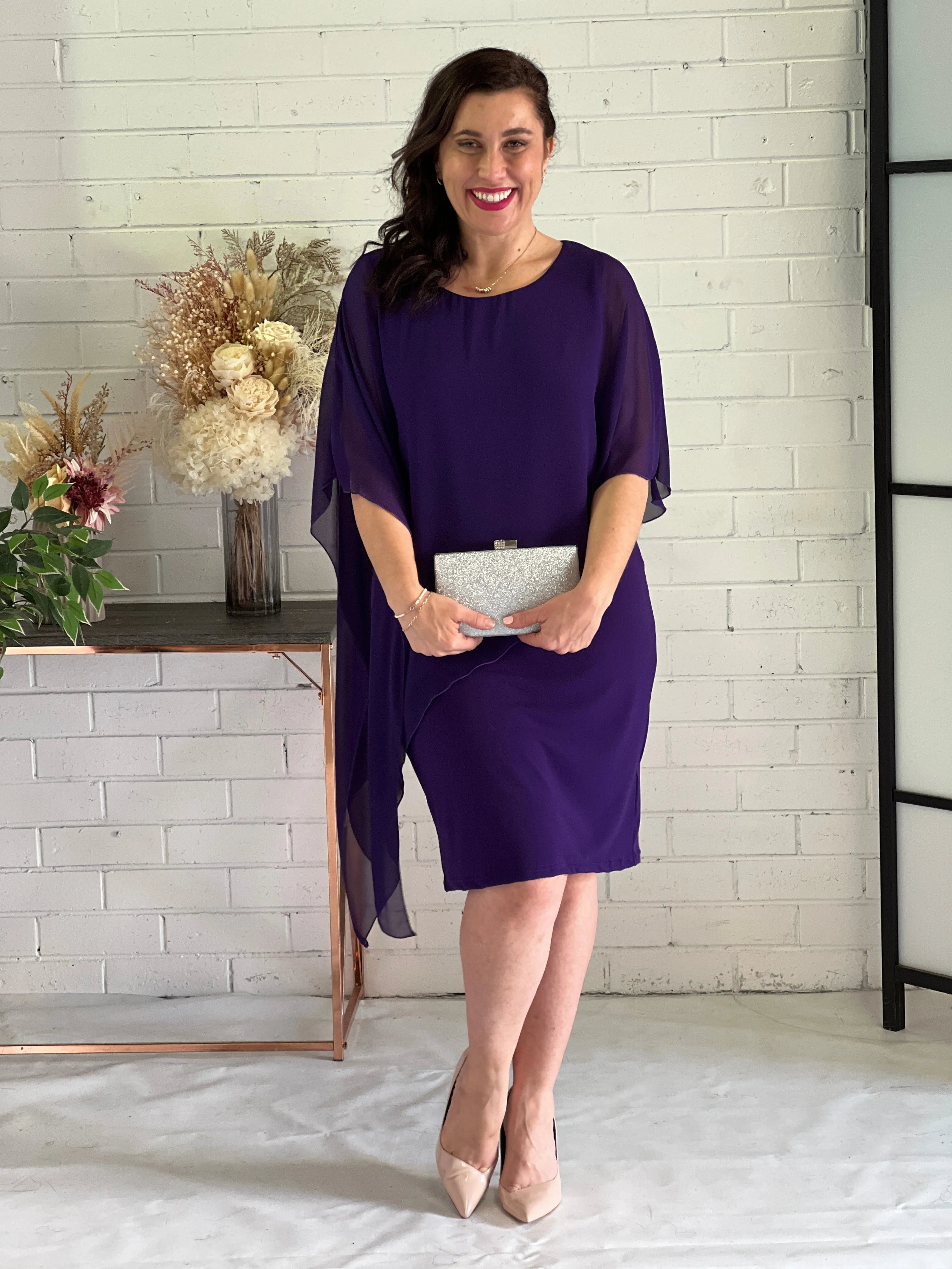 Renta Purple Event Dress