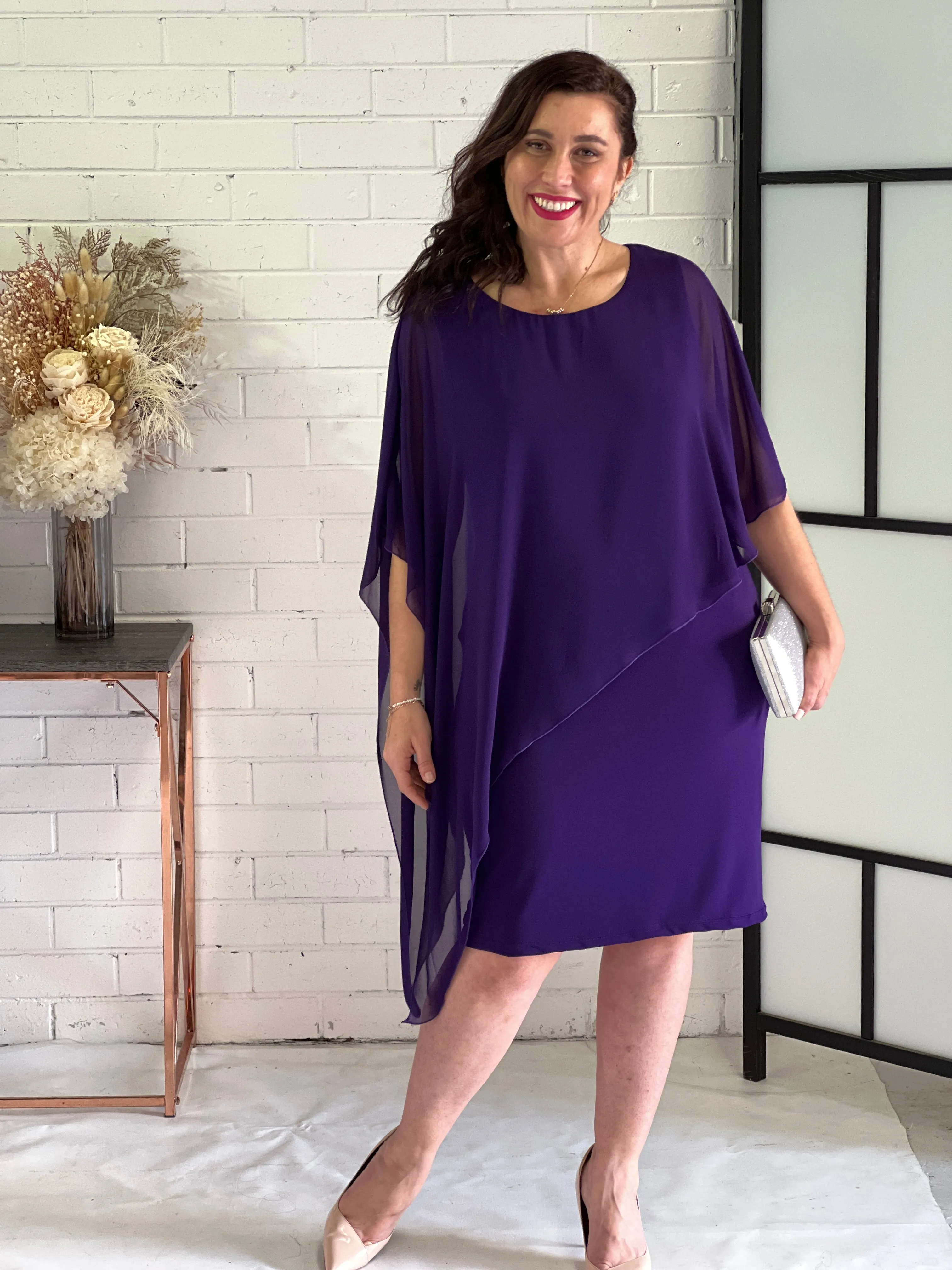 Renta Purple Event Dress