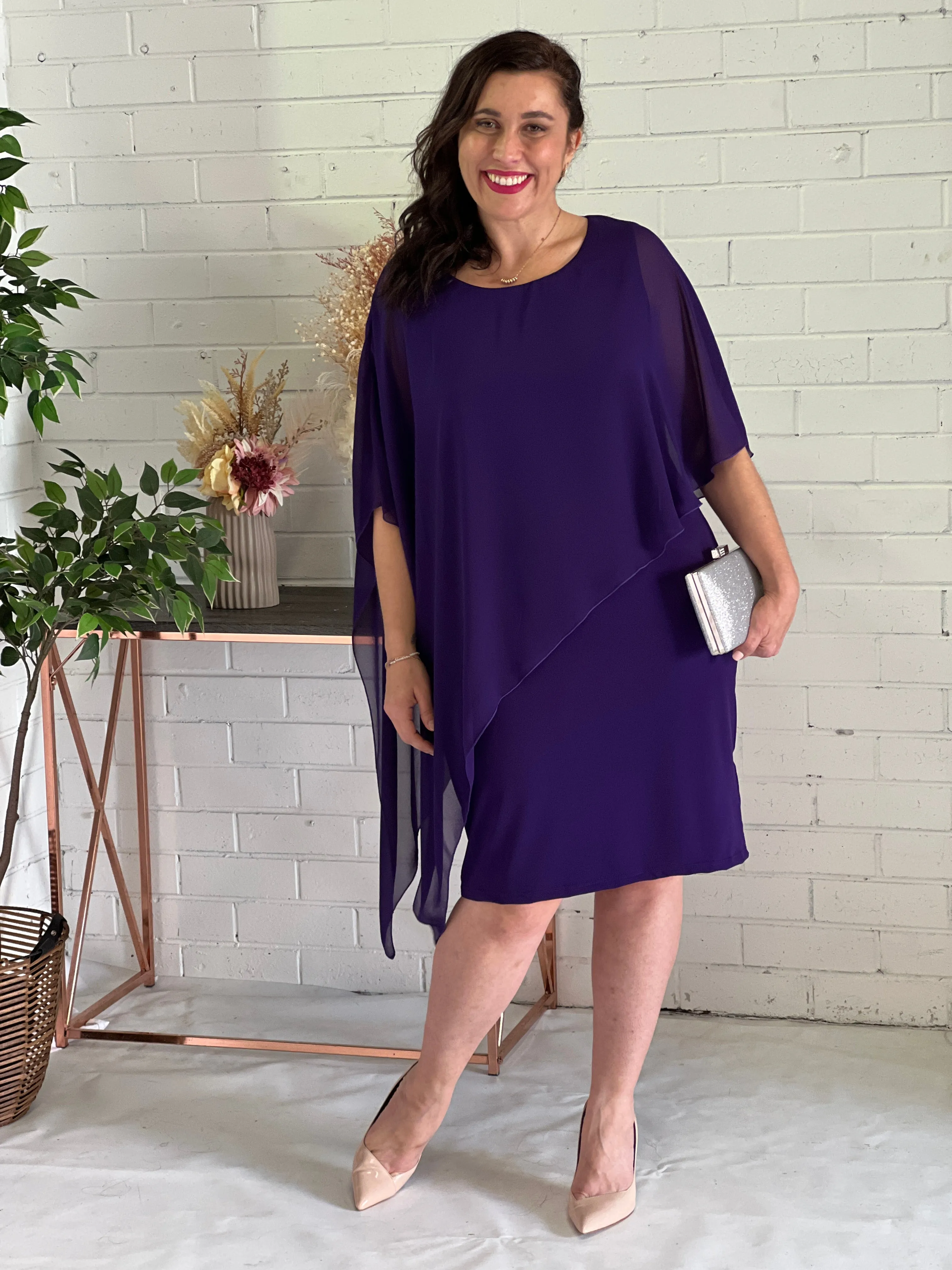 Renta Purple Event Dress