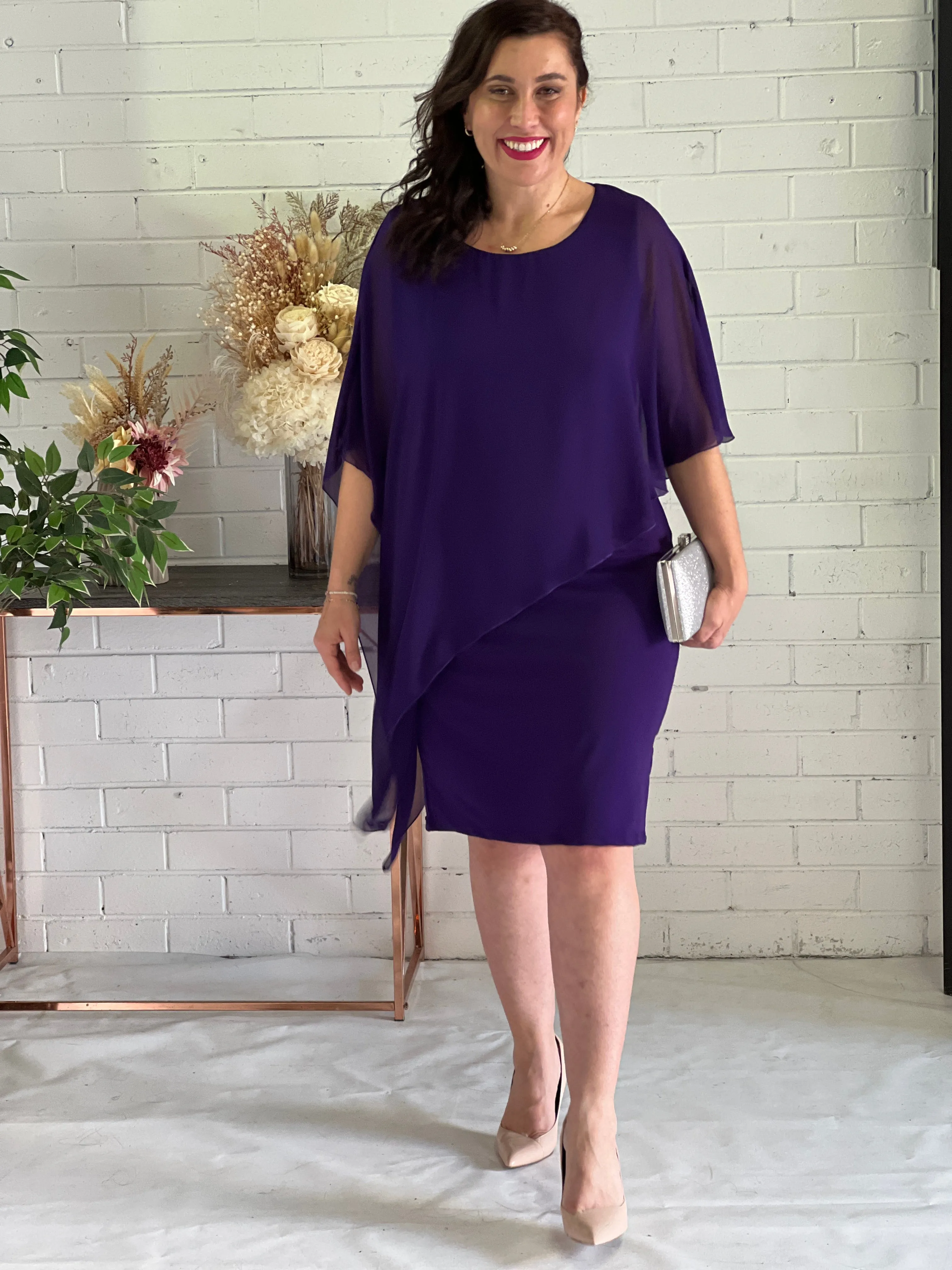 Renta Purple Event Dress
