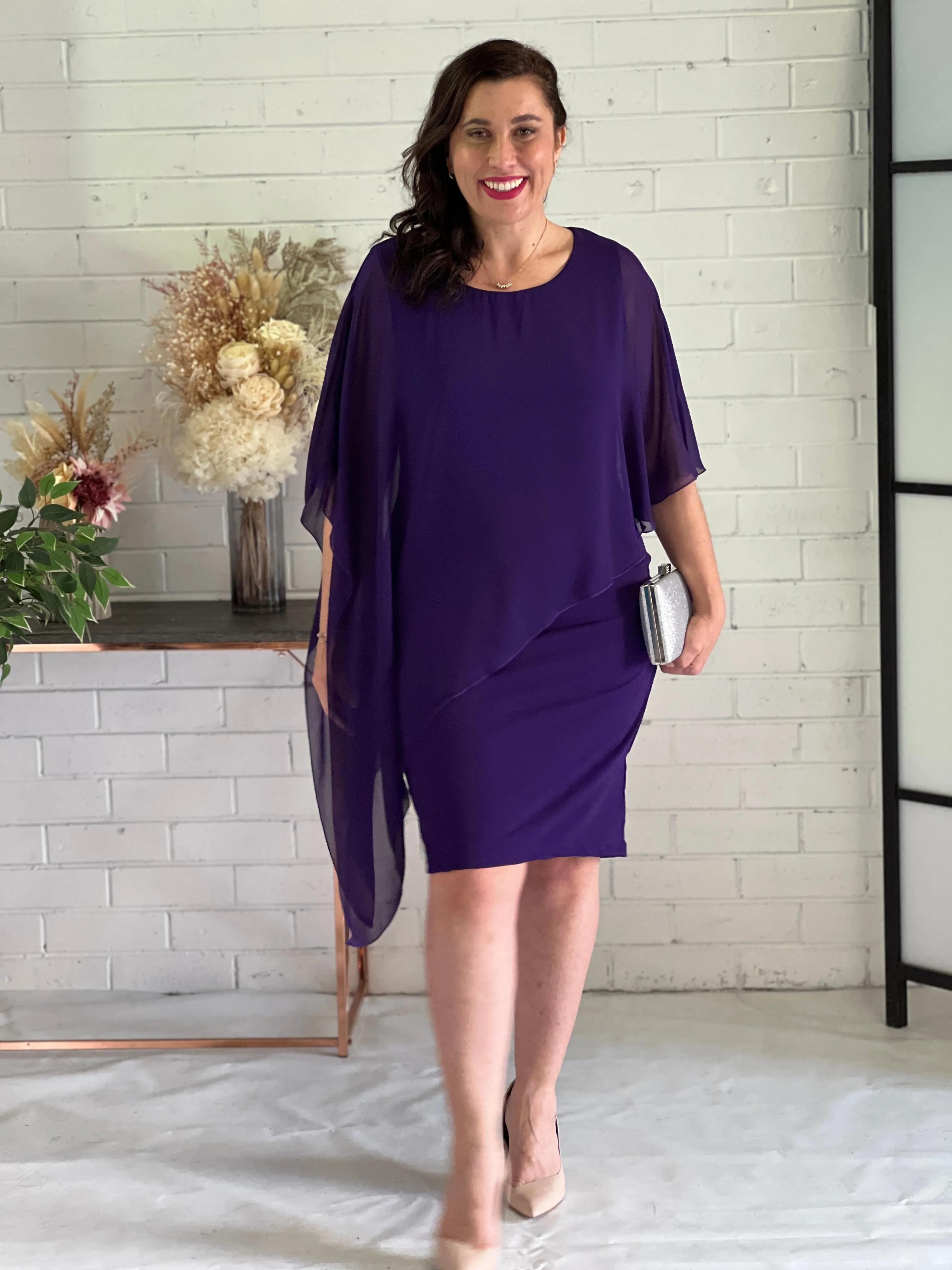 Renta Purple Event Dress