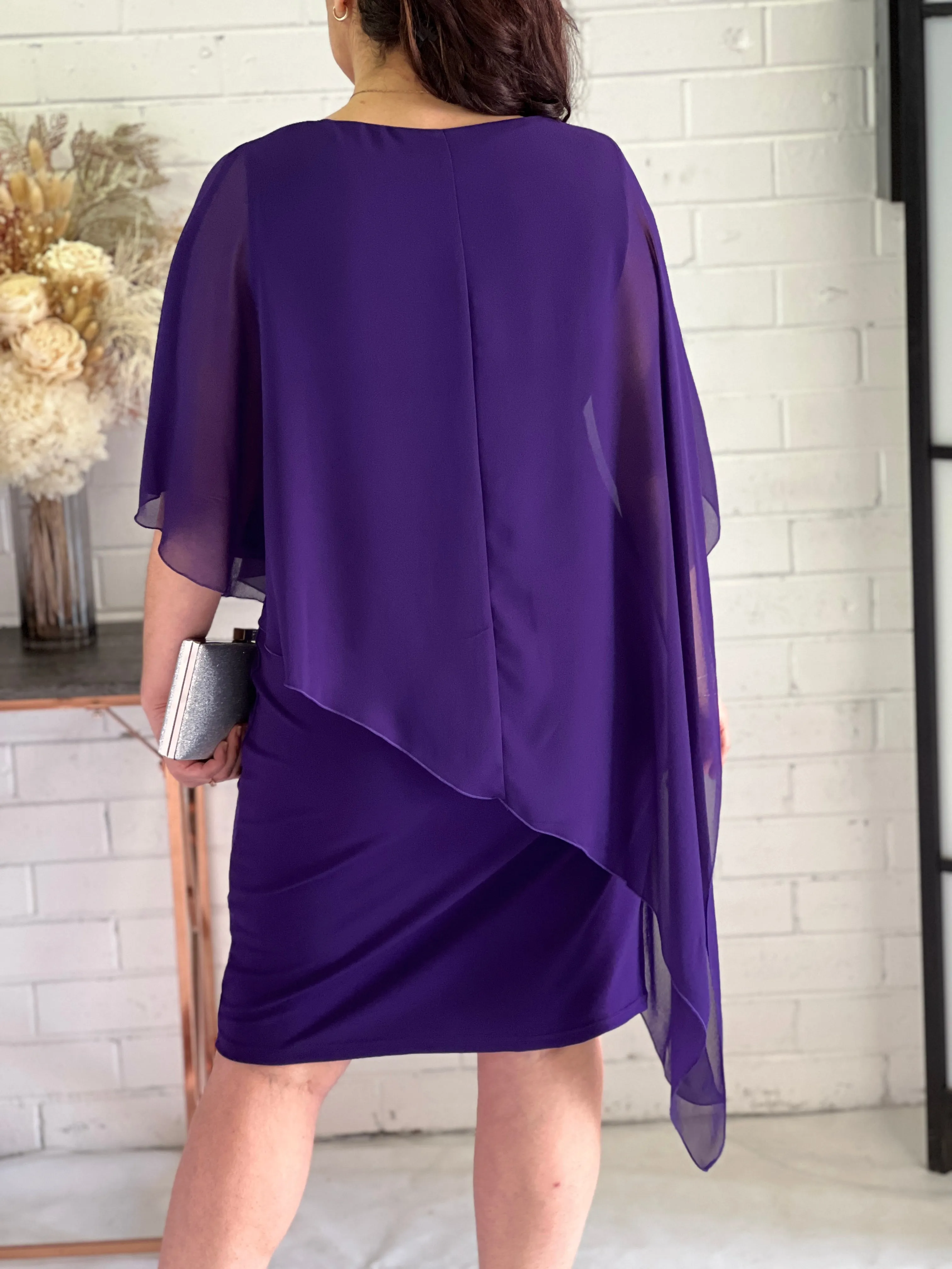 Renta Purple Event Dress