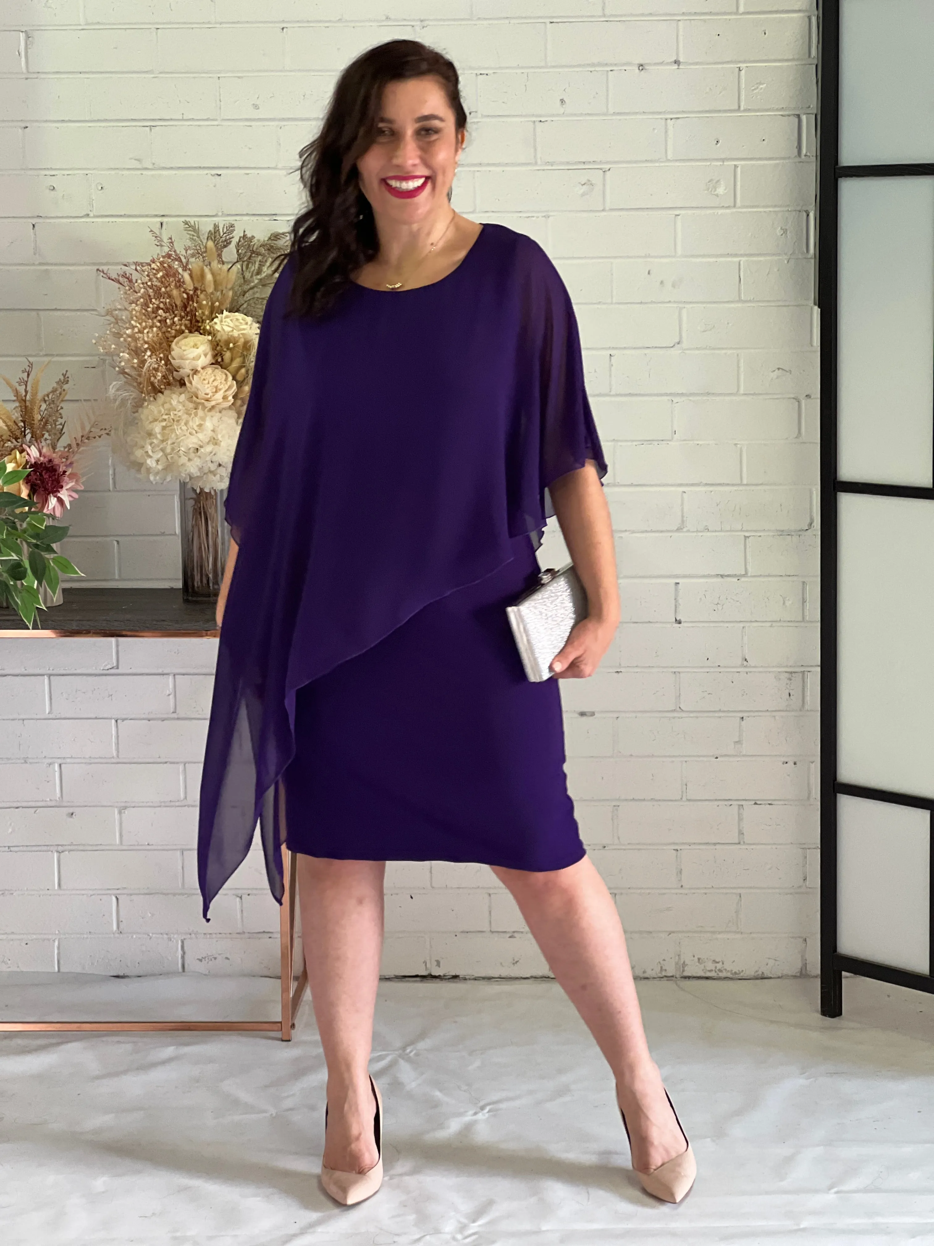 Renta Purple Event Dress