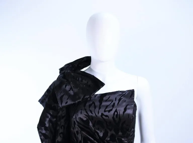 RUBEN PANIS Velvet Pattern Gown Size 2-4