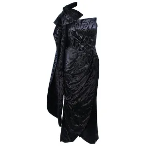 RUBEN PANIS Velvet Pattern Gown Size 2-4