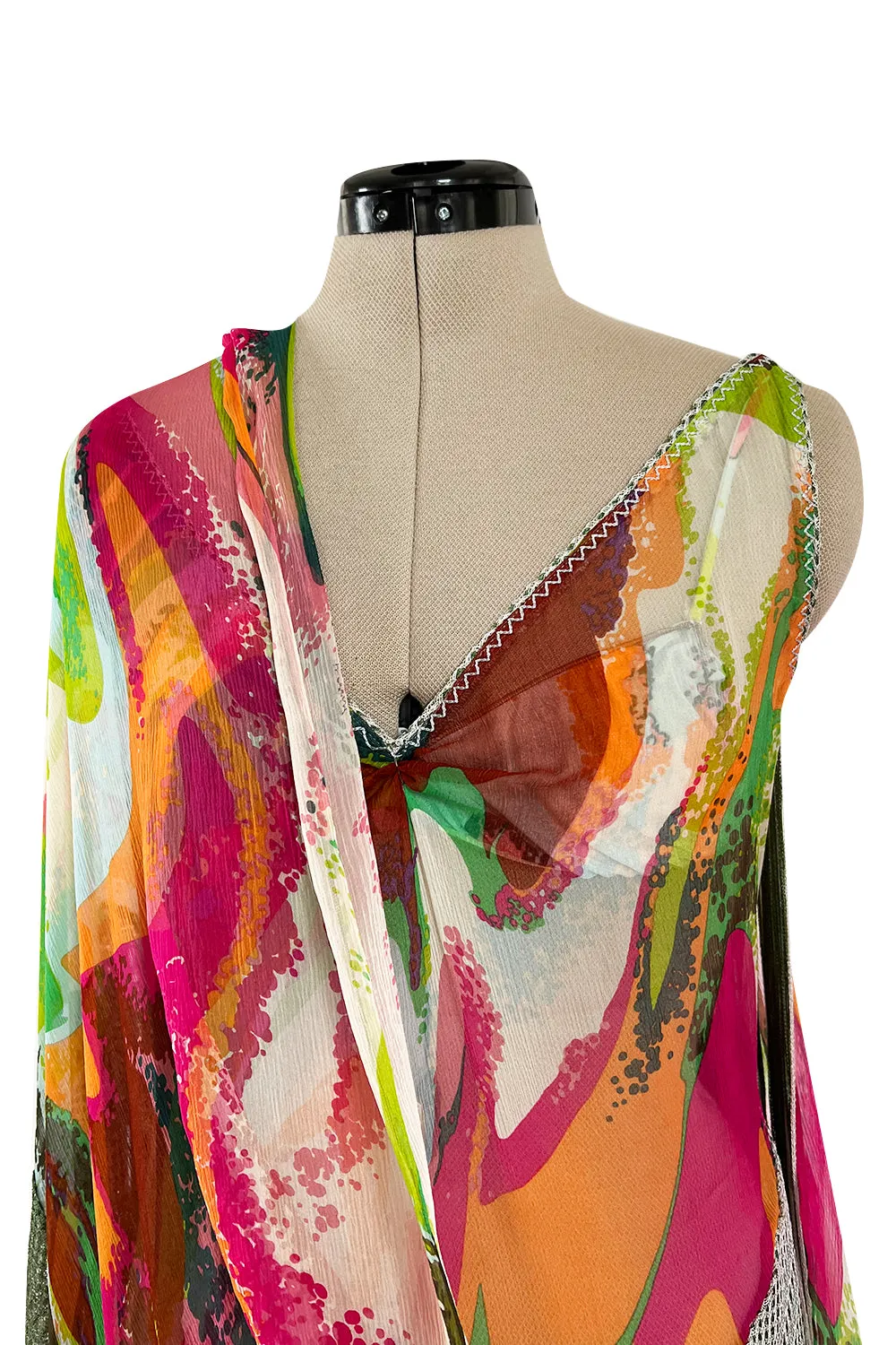Runway Fall 2004 Missoni by Angela Missoni Multi-Way Fringe Silk Chiffon Dress