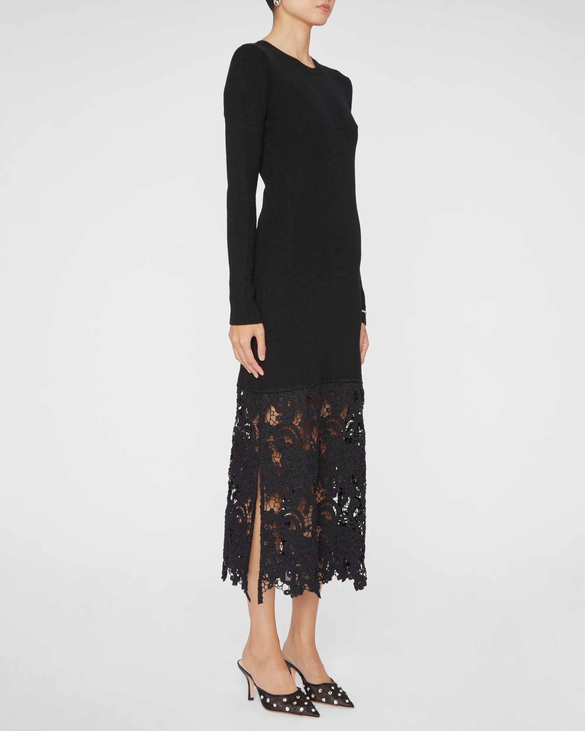 Sabine Embroidery Combo Dress