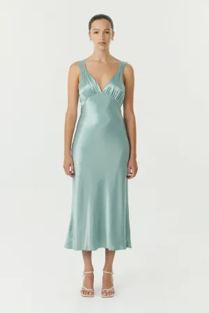 SATIN GATHER BRA BIAS SLIP | WAVE