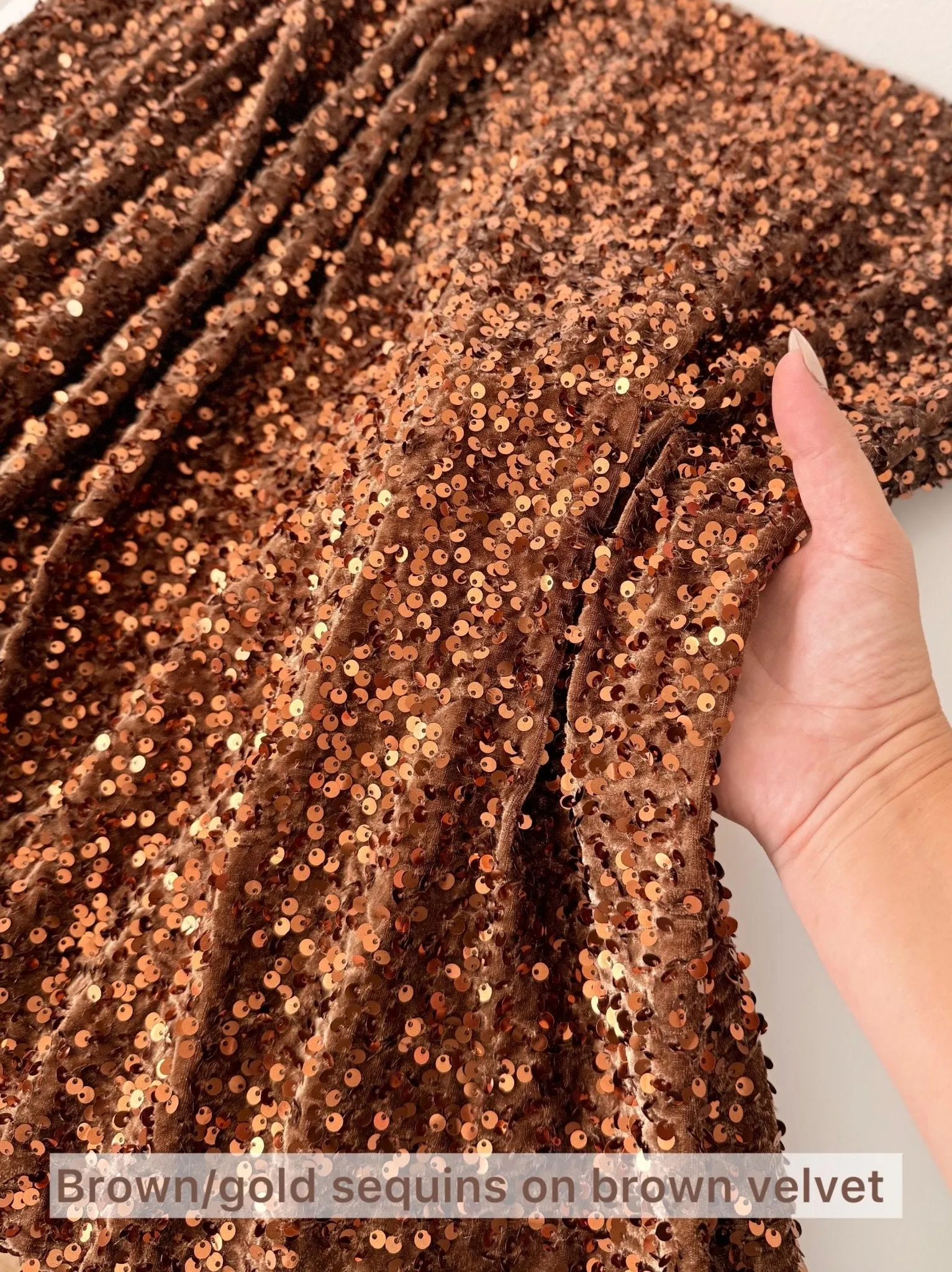 Sequin Velvet Fabric