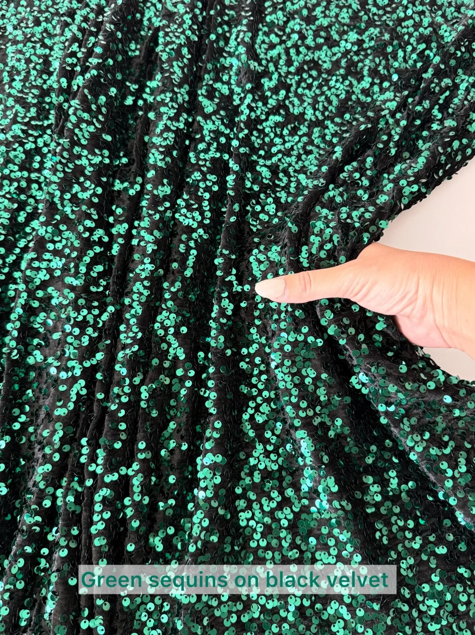 Sequin Velvet Fabric