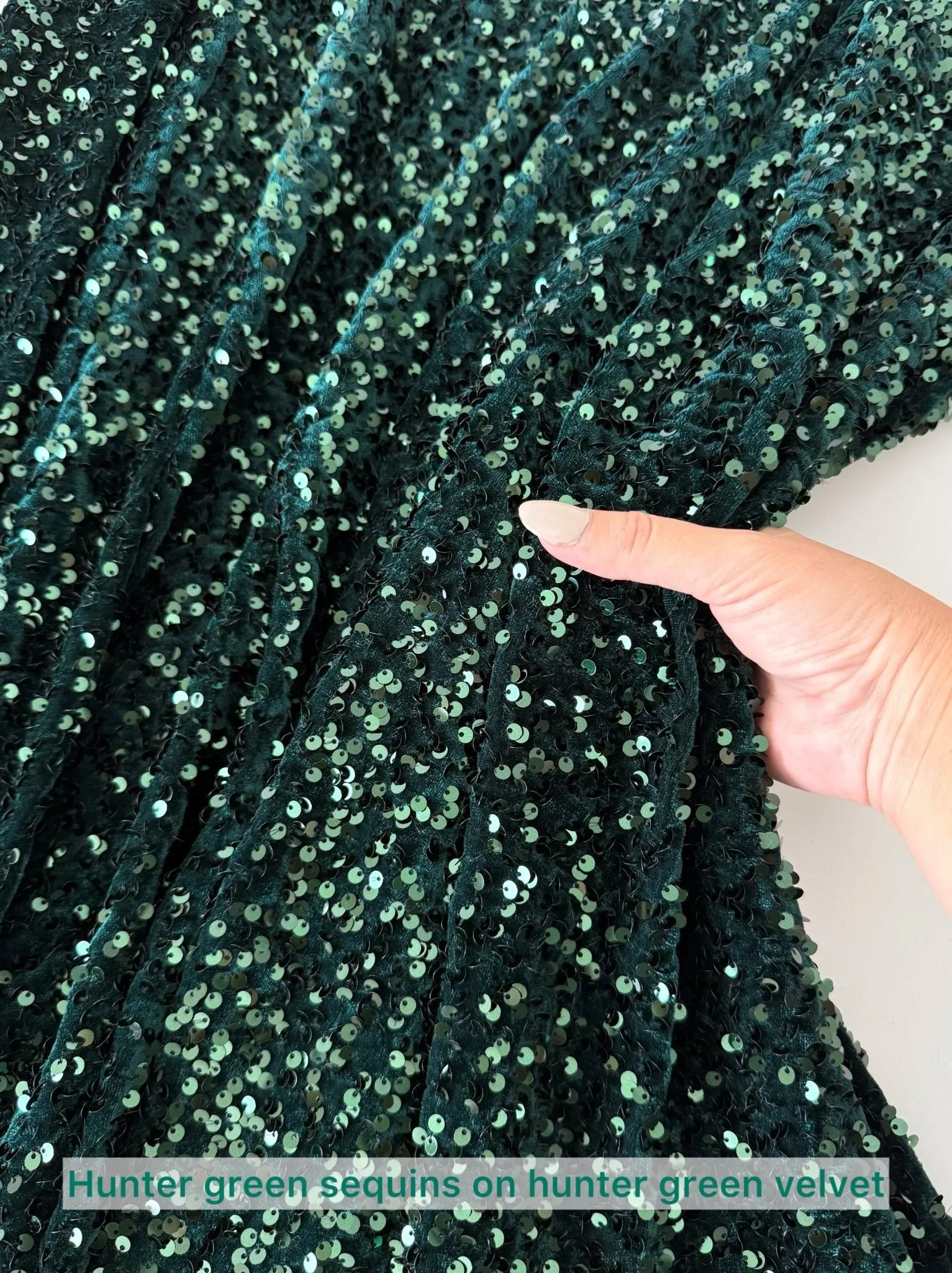 Sequin Velvet Fabric